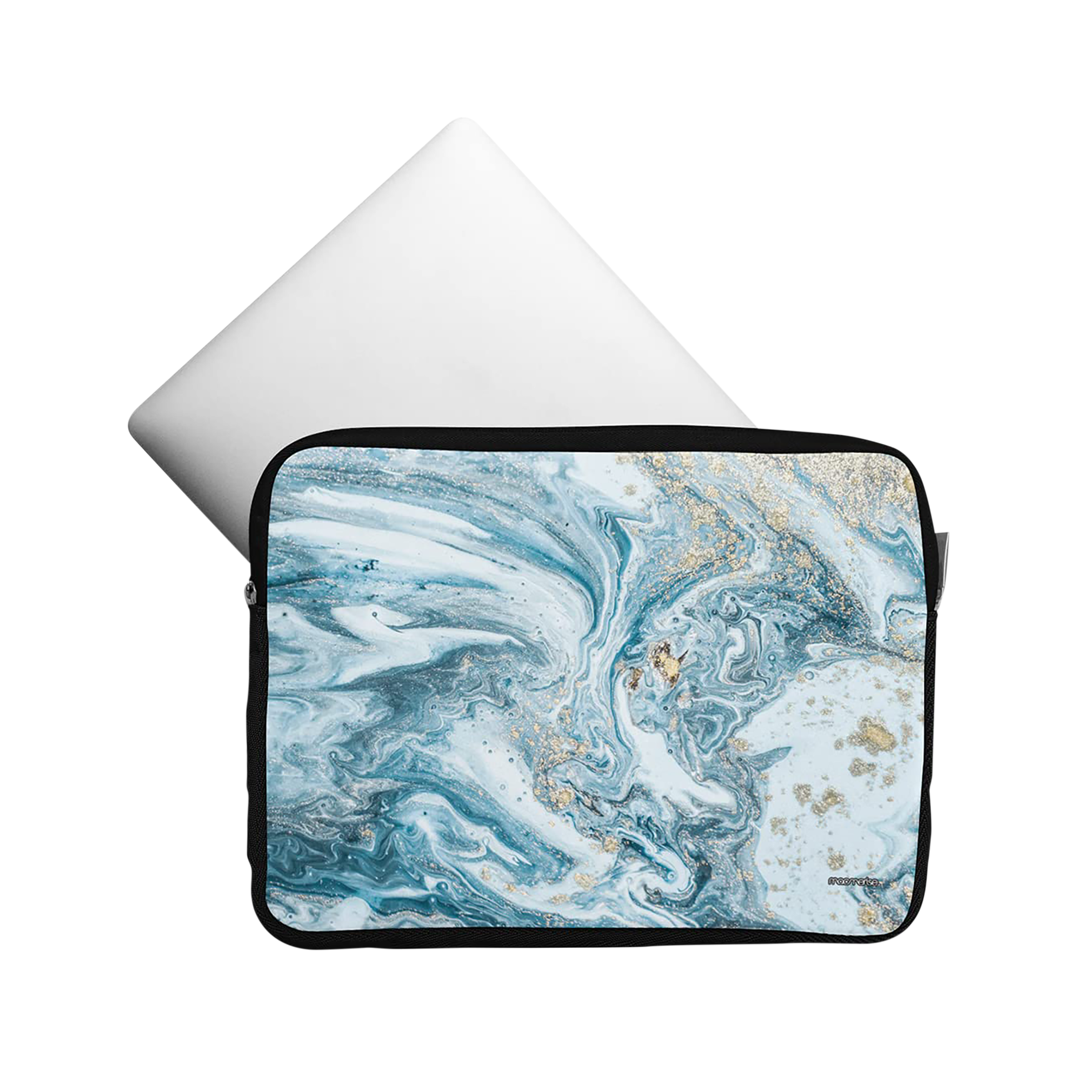 macmerise Marble Neoprene Laptop Sleeve for 15 Inch Laptop (Water Resistant, Blue Macubus)_6