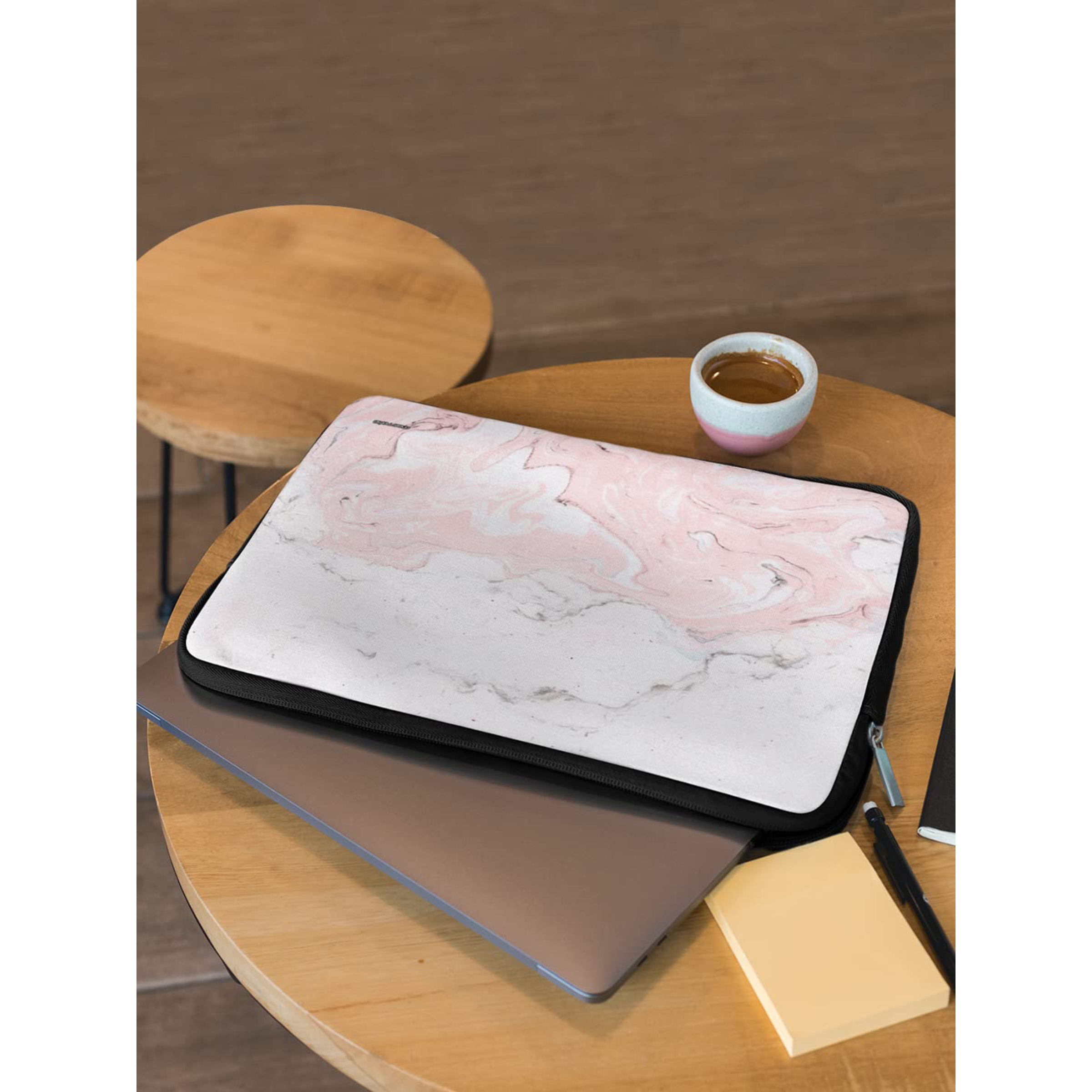 macmerise Marble Neoprene Laptop Sleeve for 15 Inch Laptop (Water Resistant, Rosa Verona)_5
