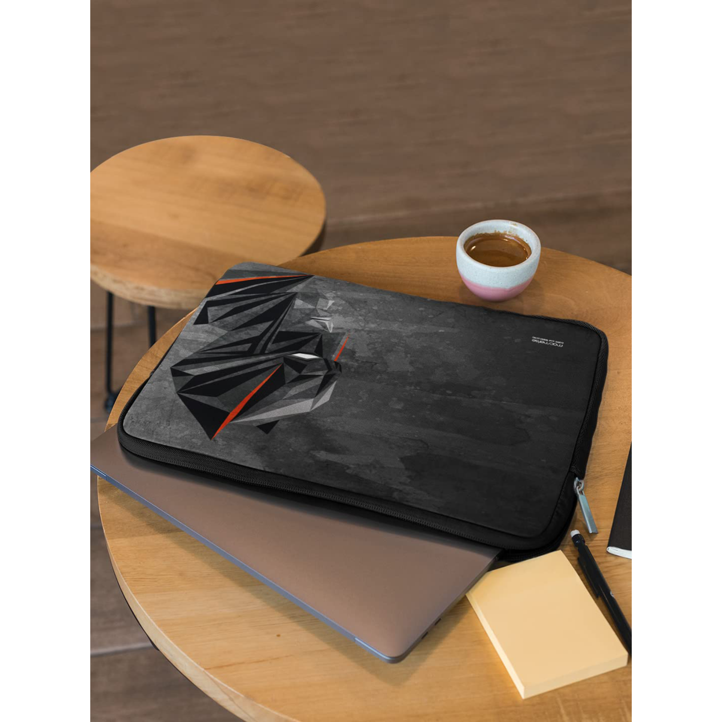 macmerise Batman Geometric Neoprene Laptop Sleeve for 15 Inch Laptop (Water Resistant, Multi Color)_5