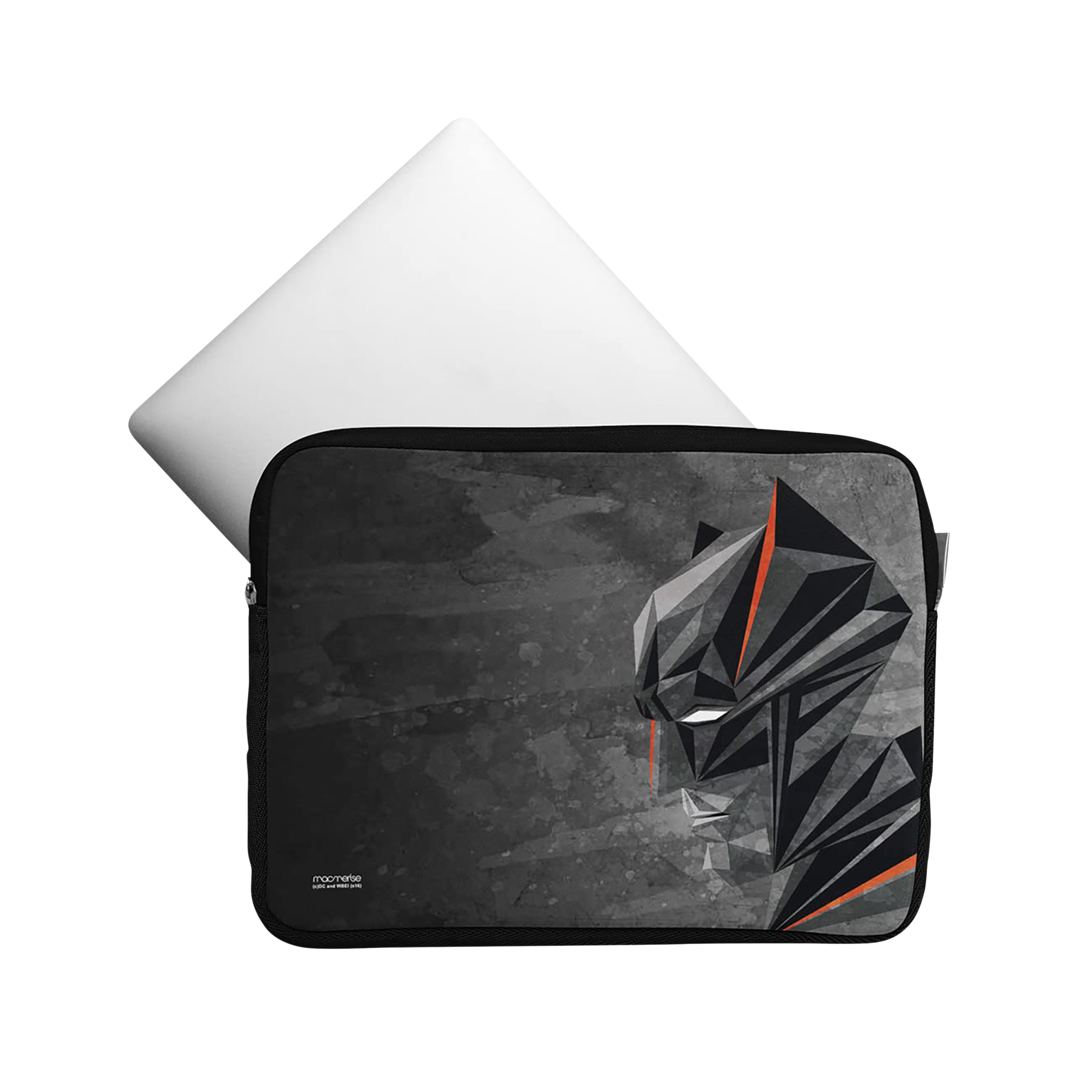 macmerise Batman Geometric Neoprene Laptop Sleeve for 15 Inch Laptop (Water Resistant, Multi Color)_6