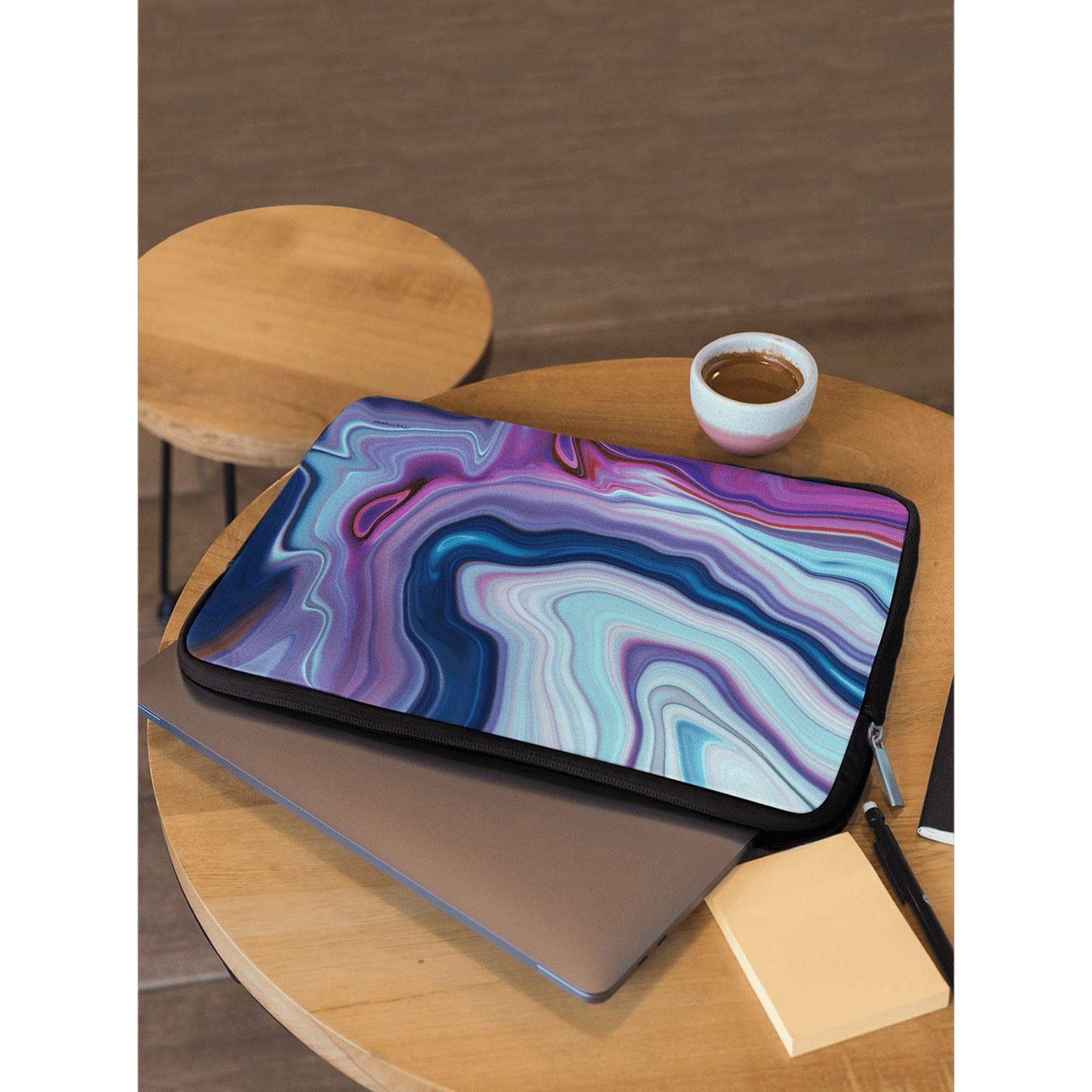 macmerise Liquid Neoprene Laptop Sleeve for 15 Inch Laptop (Water Resistant, Funk Purple)_5