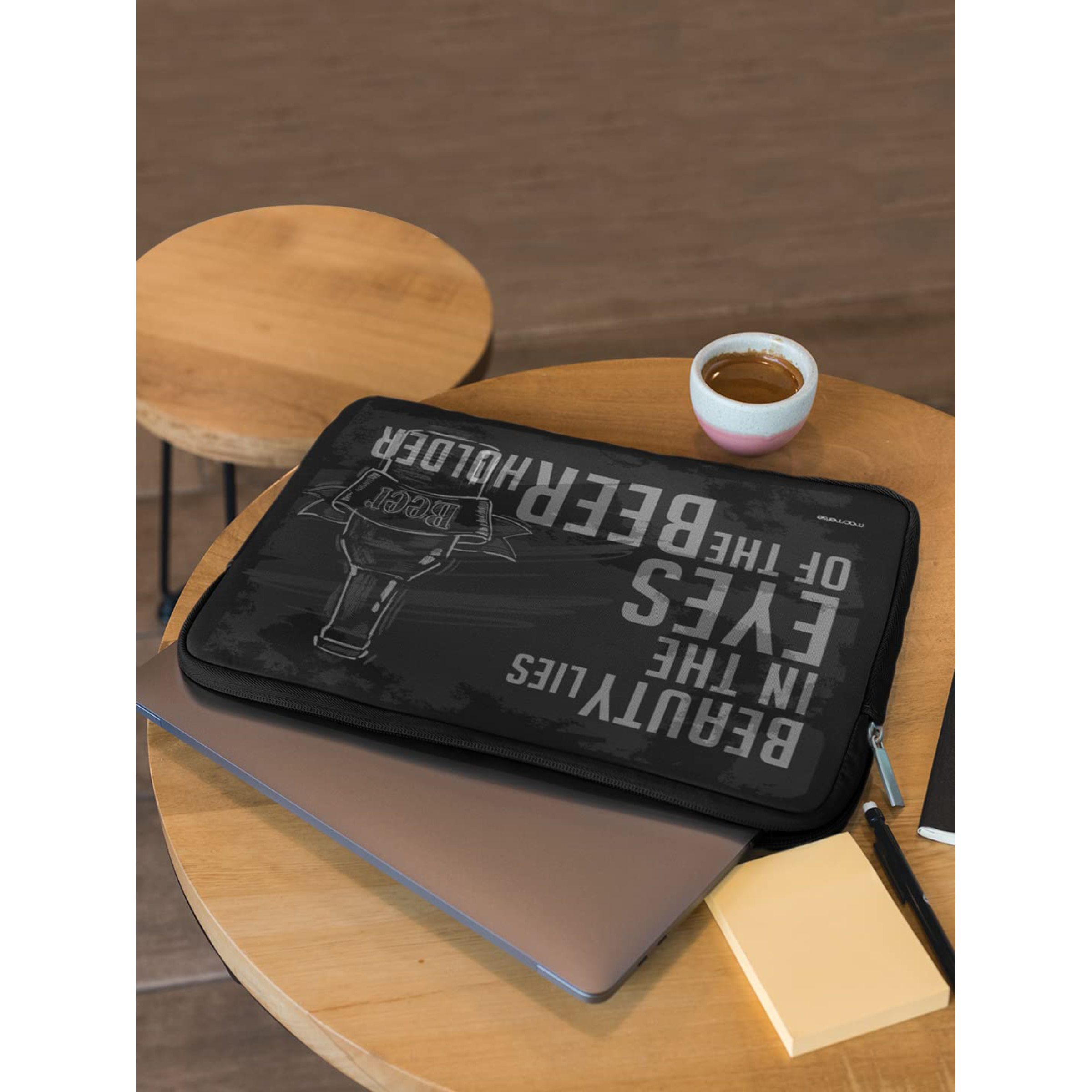 macmerise Beer Holder Neoprene Laptop Sleeve for 15 Inch Laptop (Water Resistant, Multi Color)_6