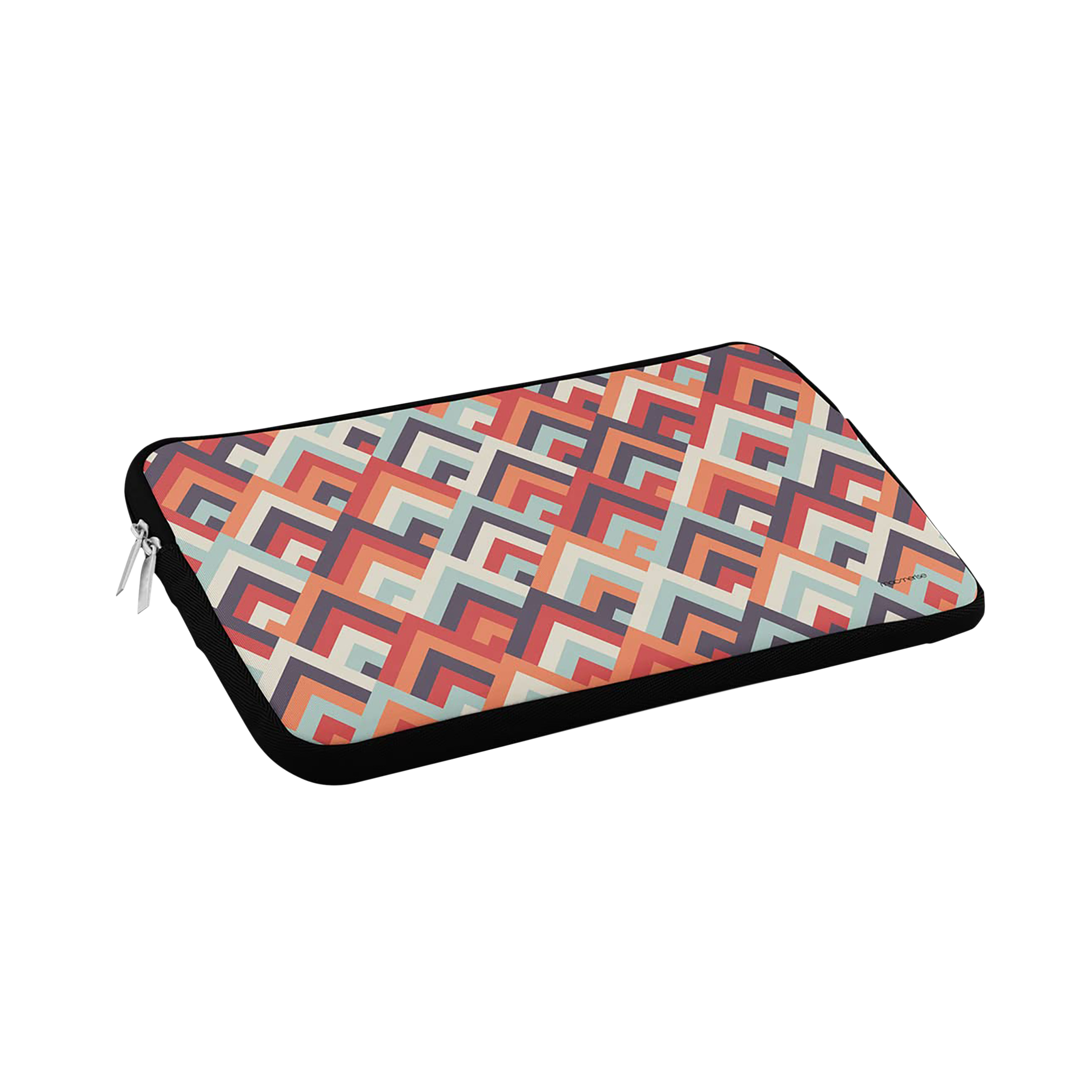 macmerise Symmetric Cheveron Neoprene Laptop Sleeve for 15 Inch Laptop (Water Resistant, Multi Color)_1