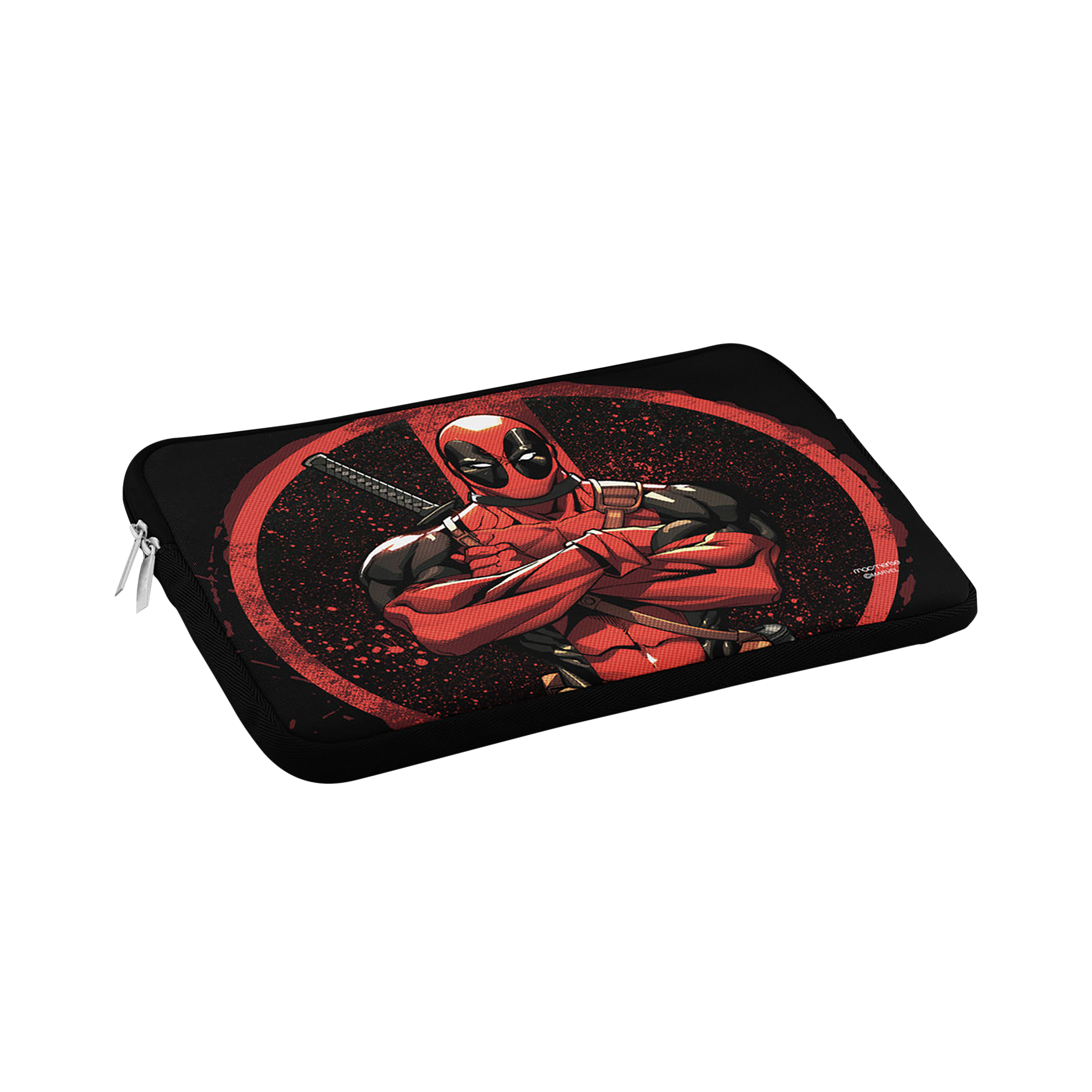 macmerise Deadpool Stance Neoprene Laptop Sleeve for 15 Inch Laptop (Water Resistant, Multi Color)_1