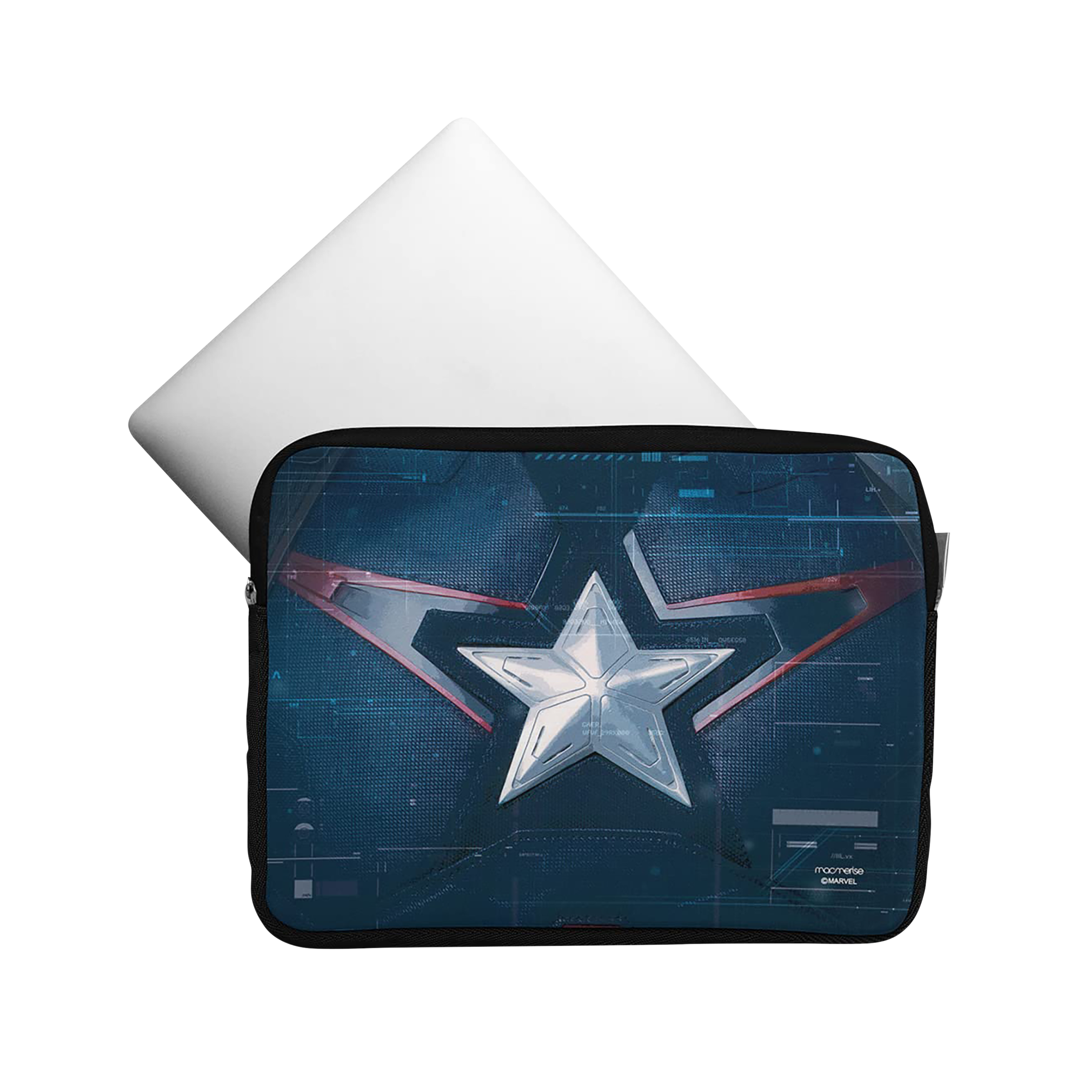 macmerise Suit up Captain Neoprene Laptop Sleeve for 15 Inch Laptop (Water Resistant, Multi Color)_7