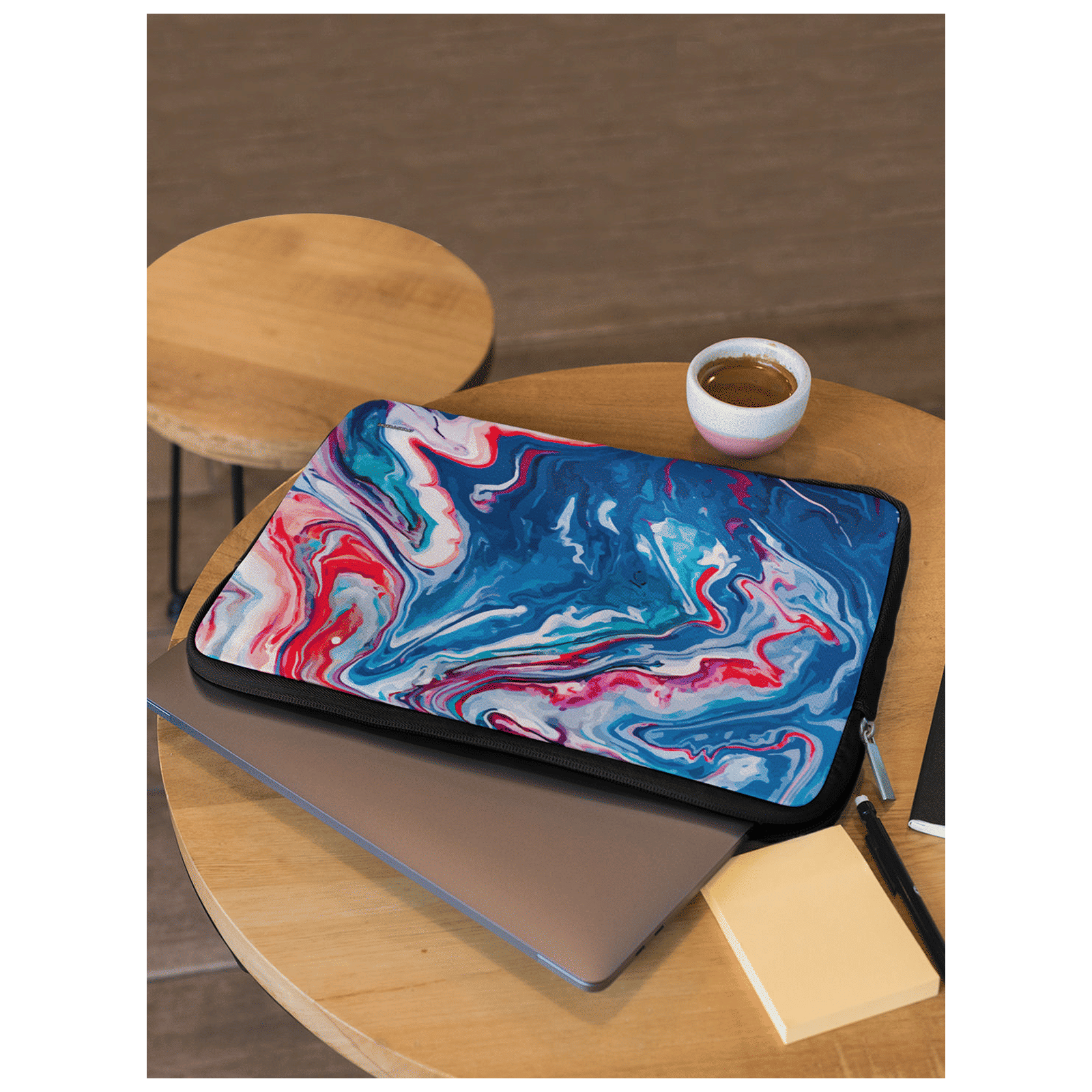 macmerise Liquid Neoprene Laptop Sleeve for 13 Inch Laptop (Water Resistant, Funk Blue)_5