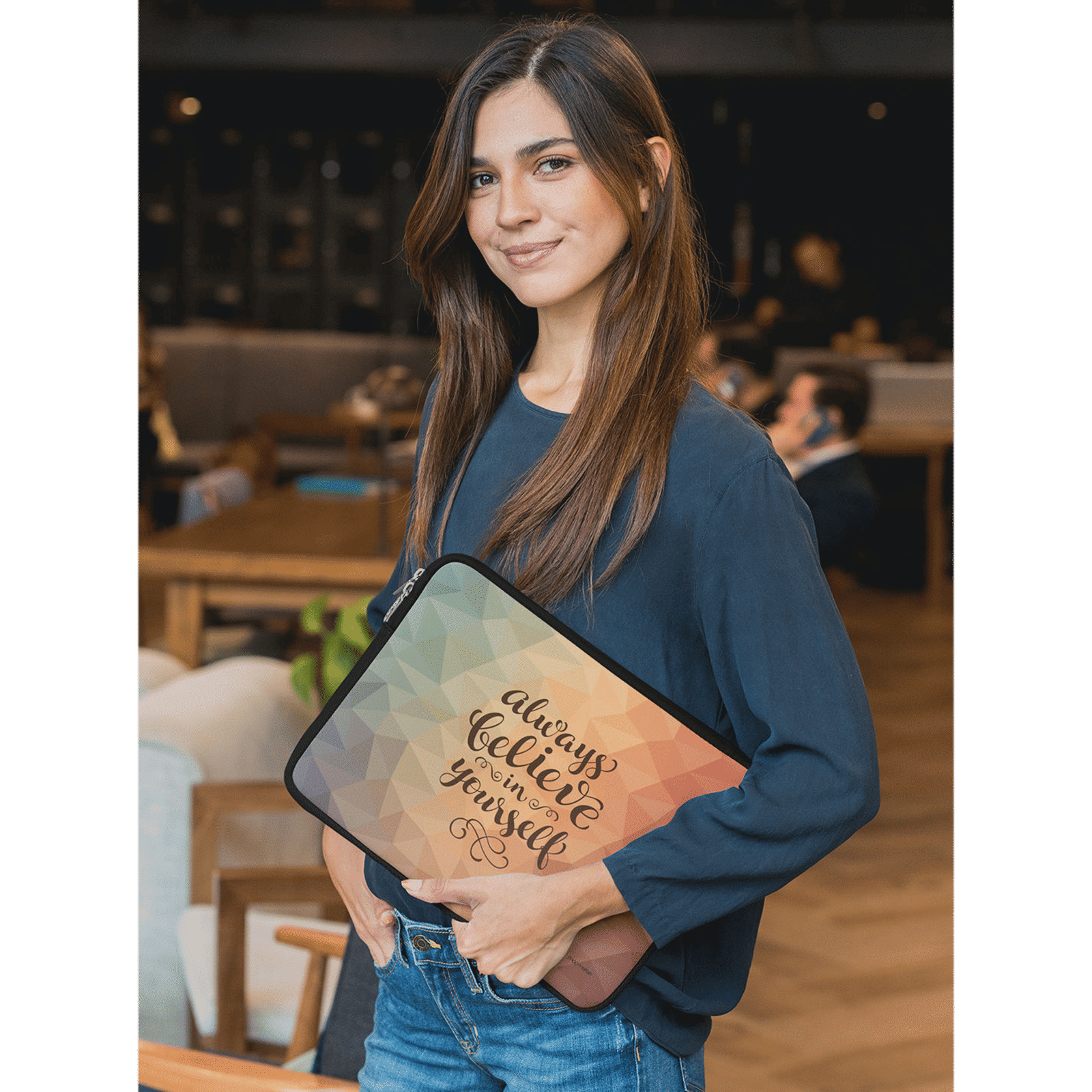 macmerise Believe in yourself Neoprene Laptop Sleeve for 13 Inch Laptop (Water Resistant, Multi Color) macmerise Believe in yourself Neoprene Laptop Sleeve for 13 Inch Laptop (Water Resistant, Multi Color)_4