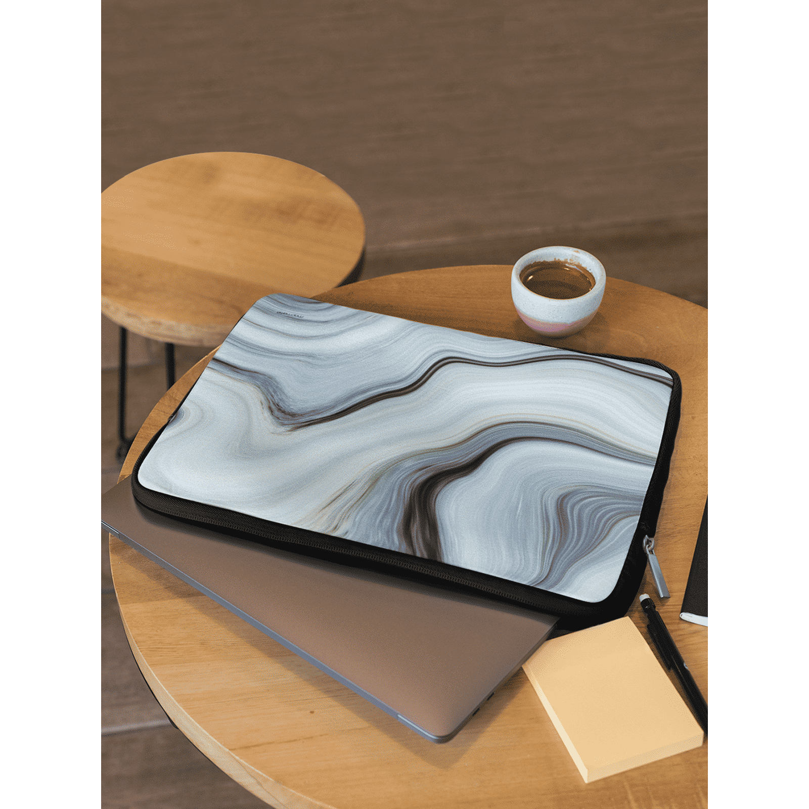 macmerise Liquid Neoprene Laptop Sleeve for 13 Inch Laptop (Water Resistant, Funk White)_5