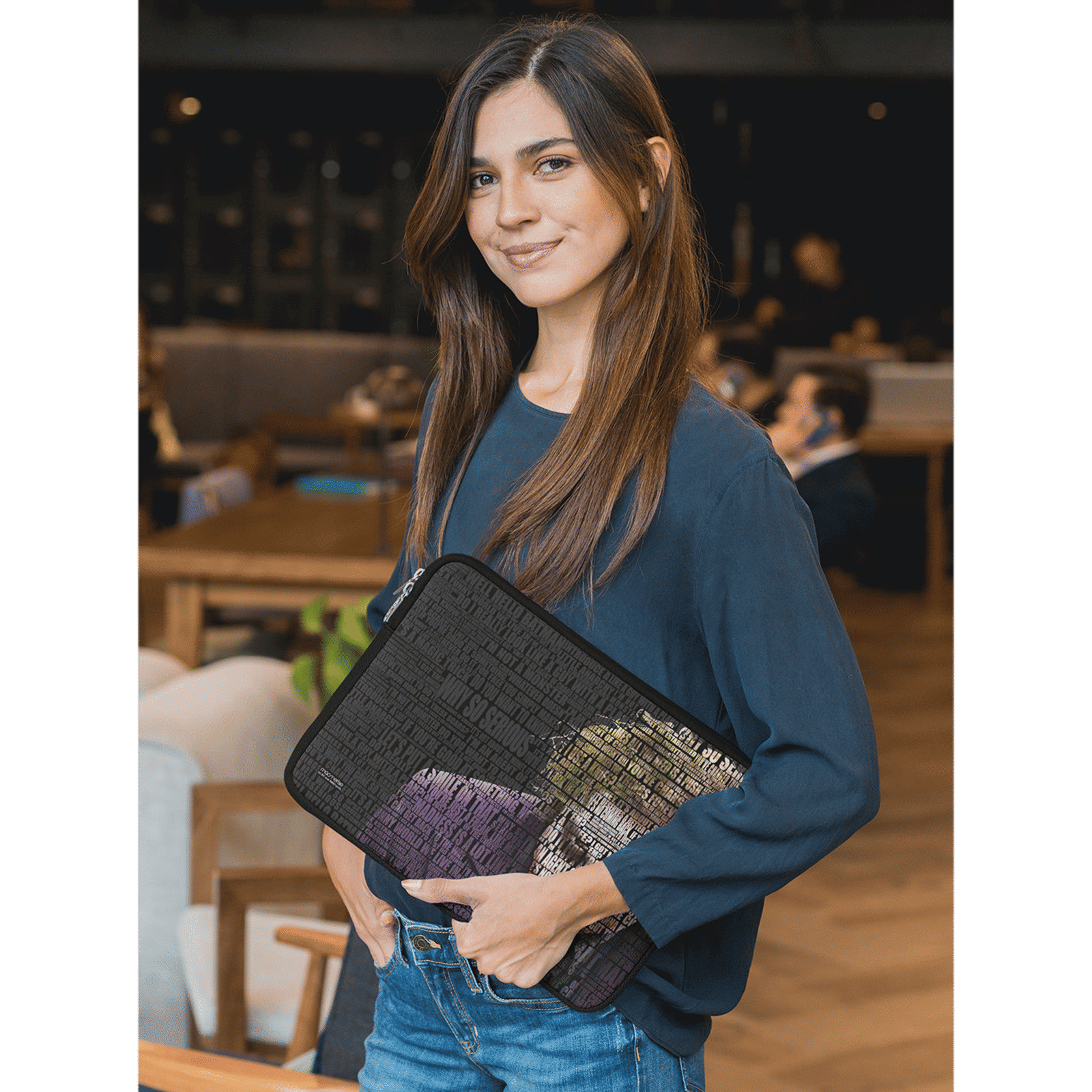 macmerise Joker Quotes Neoprene Laptop Sleeve for 13 Inch Laptop (Water Resistant, Multi Color) macmerise Joker Quotes Neoprene Laptop Sleeve for 13 Inch Laptop (Water Resistant, Multi Color)_5