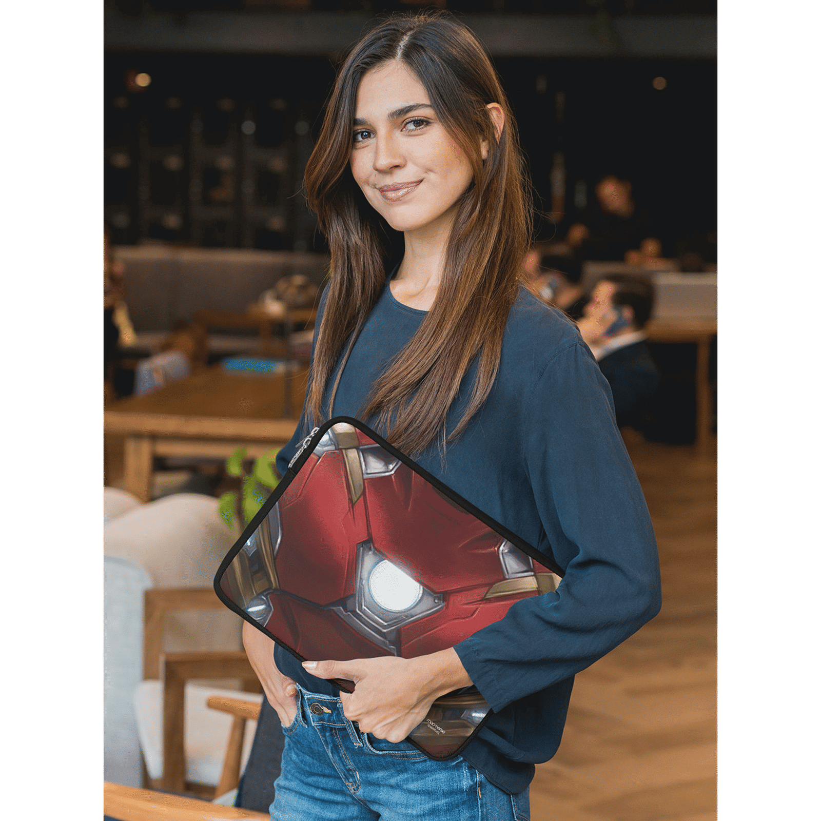 macmerise Suit of Armour Neoprene Laptop Sleeve for 13 Inch Laptop (Water Resistant, Multi Color)_4