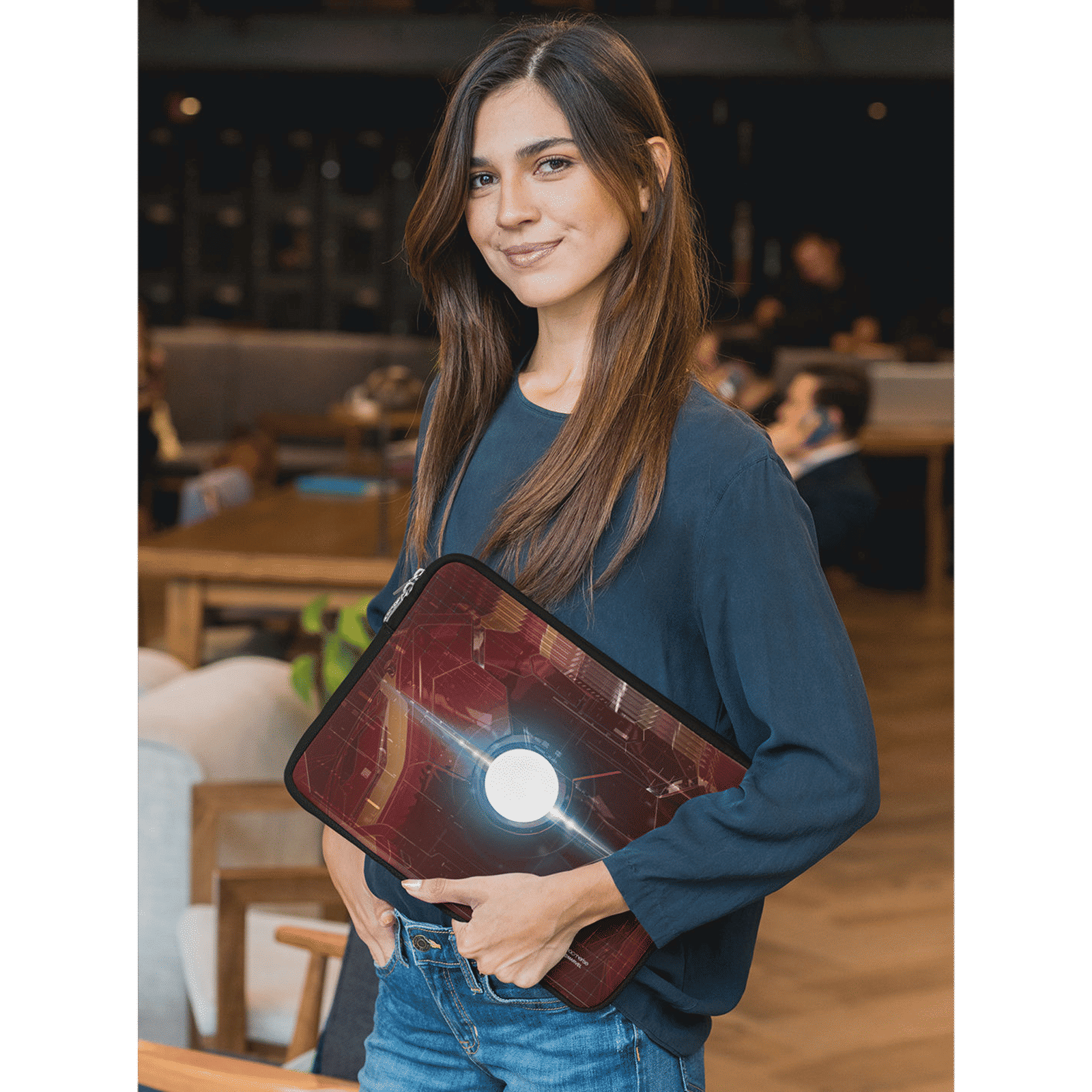 macmerise Suit up Ironman Neoprene Laptop Sleeve for 13 Inch Laptop (Water Resistant, Multi Color) macmerise Suit up Ironman Neoprene Laptop Sleeve for 13 Inch Laptop (Water Resistant, Multi Color)_4