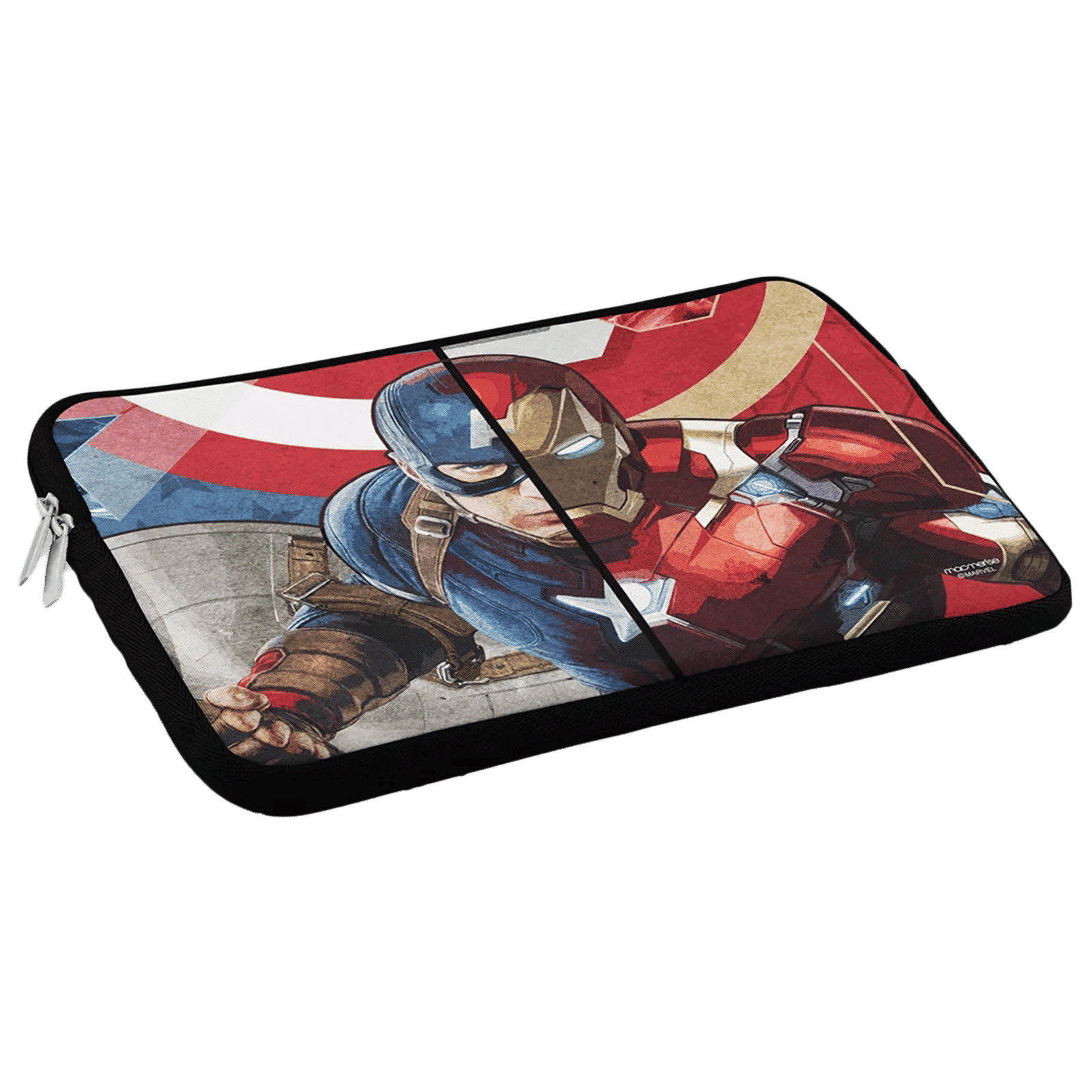 macmerise Man vs Machine Neoprene Laptop Sleeve for 13 Inch Laptop (Water Resistant, Multi Color)_5