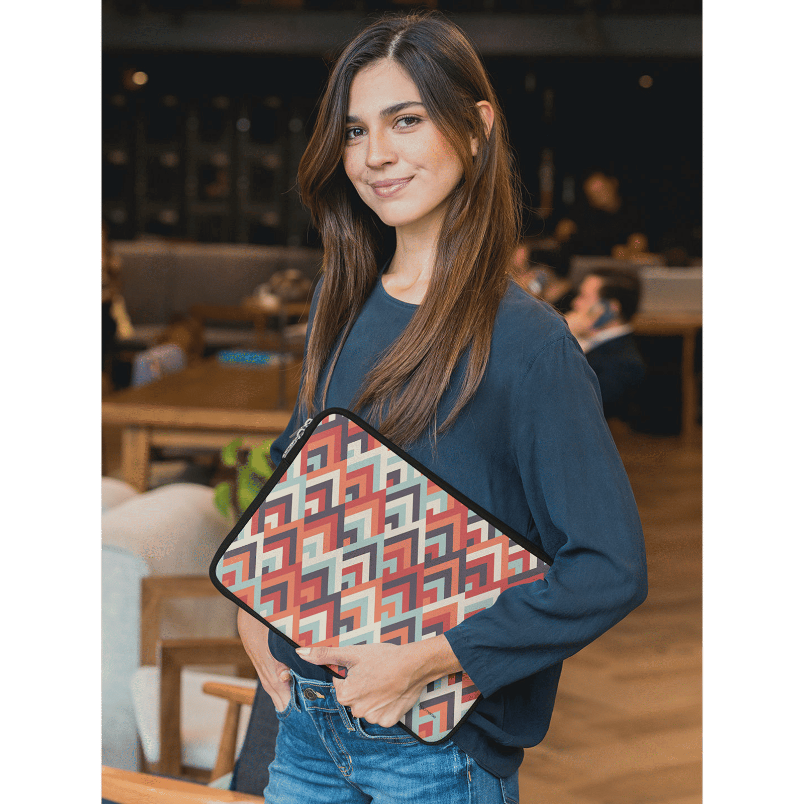 macmerise Symmetric Cheveron Neoprene Laptop Sleeve for 13 Inch Laptop (Water Resistant, Multi Color) macmerise Symmetric Cheveron Neoprene Laptop Sleeve for 13 Inch Laptop (Water Resistant, Multi Color)_5