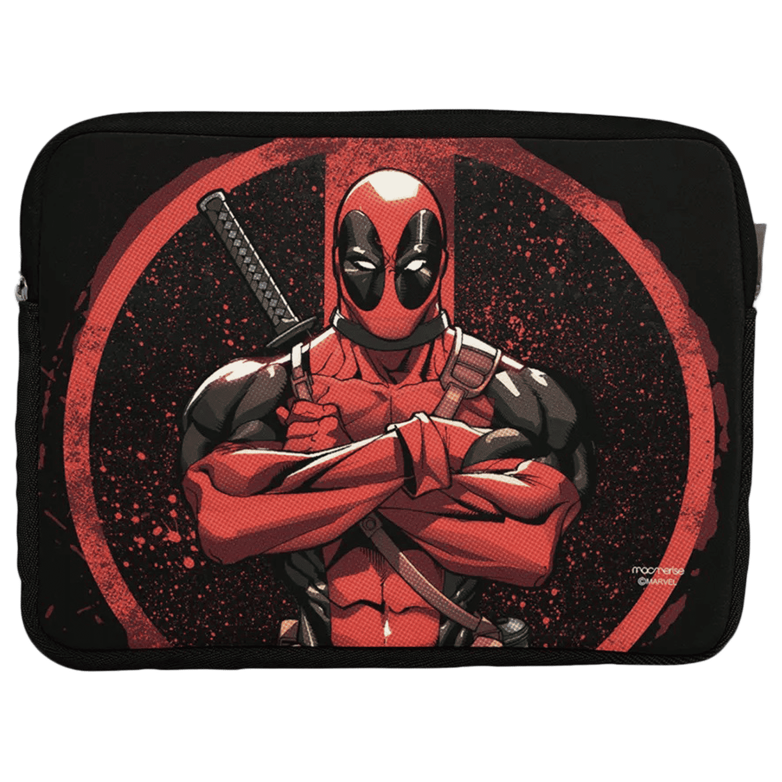macmerise Deadpool Stance Neoprene Laptop Sleeve for 13 Inch Laptop (Water Resistant, Multi Color) macmerise Deadpool Stance Neoprene Laptop Sleeve for 13 Inch Laptop (Water Resistant, Multi Color)_1
