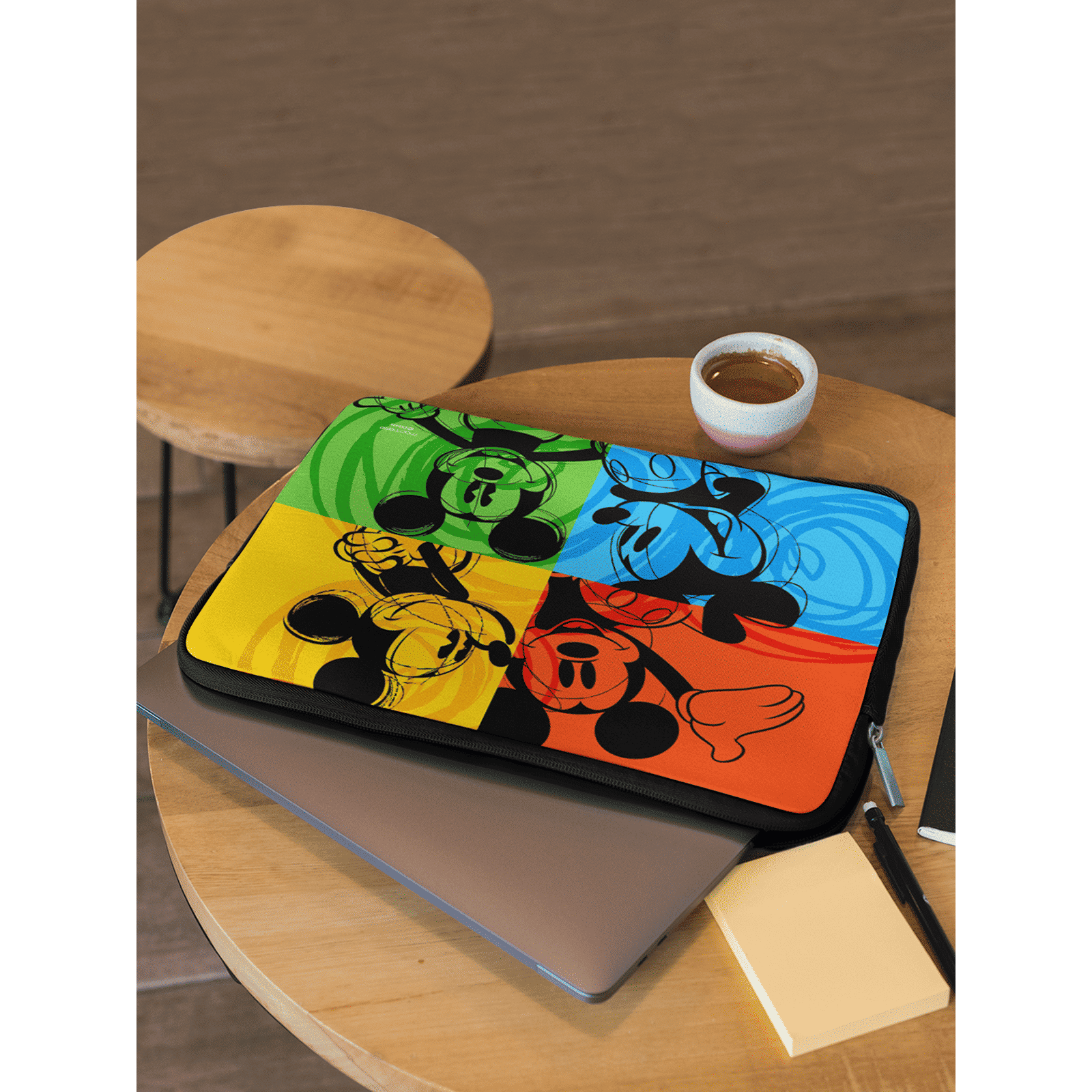 macmerise Shades of Mickey Neoprene Laptop Sleeve for 13 Inch Laptop (Water Resistant, Multi Color)_6