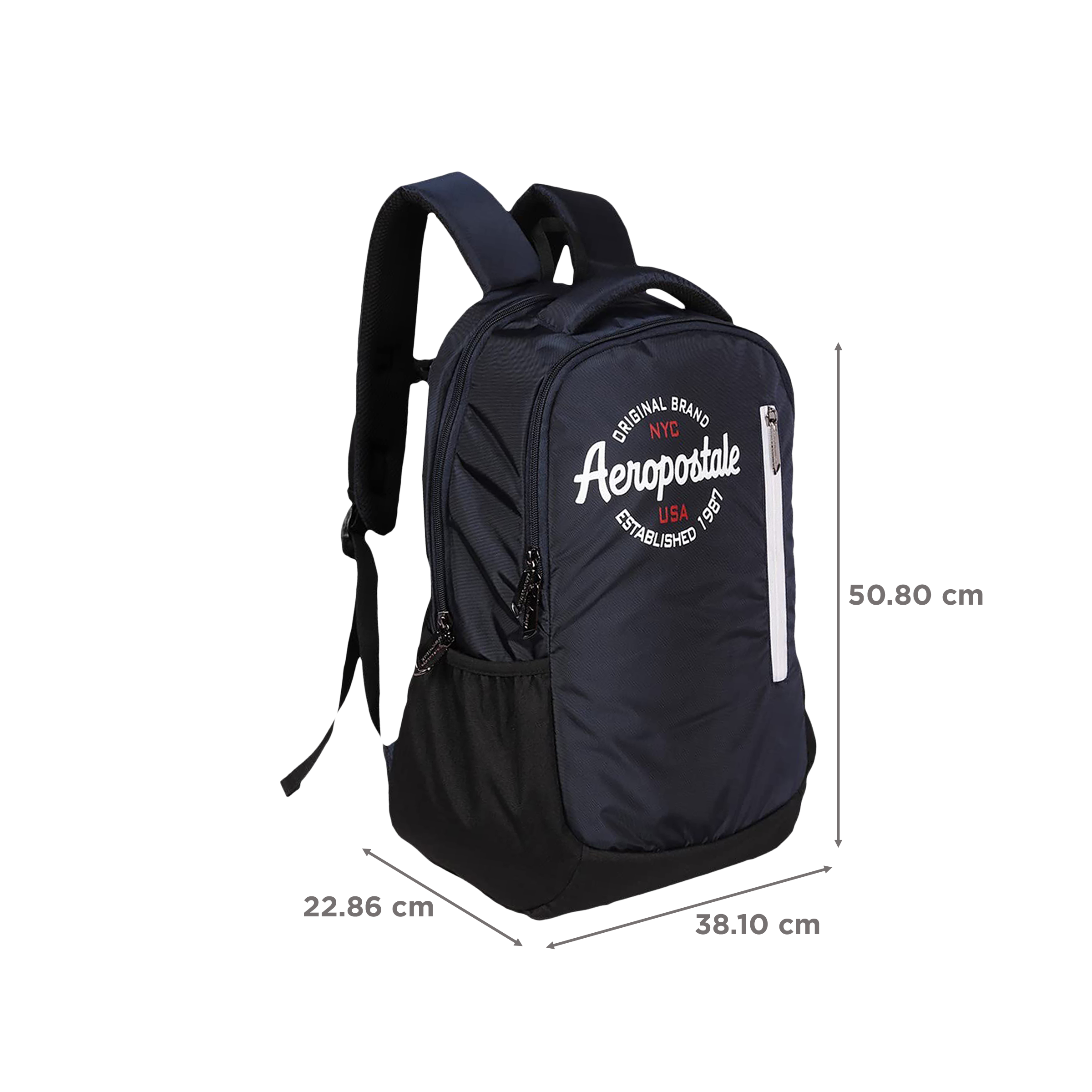 AEROPOSTALE Adventure Polyester Laptop Backpack(30 L, Waterproof, Black)_3