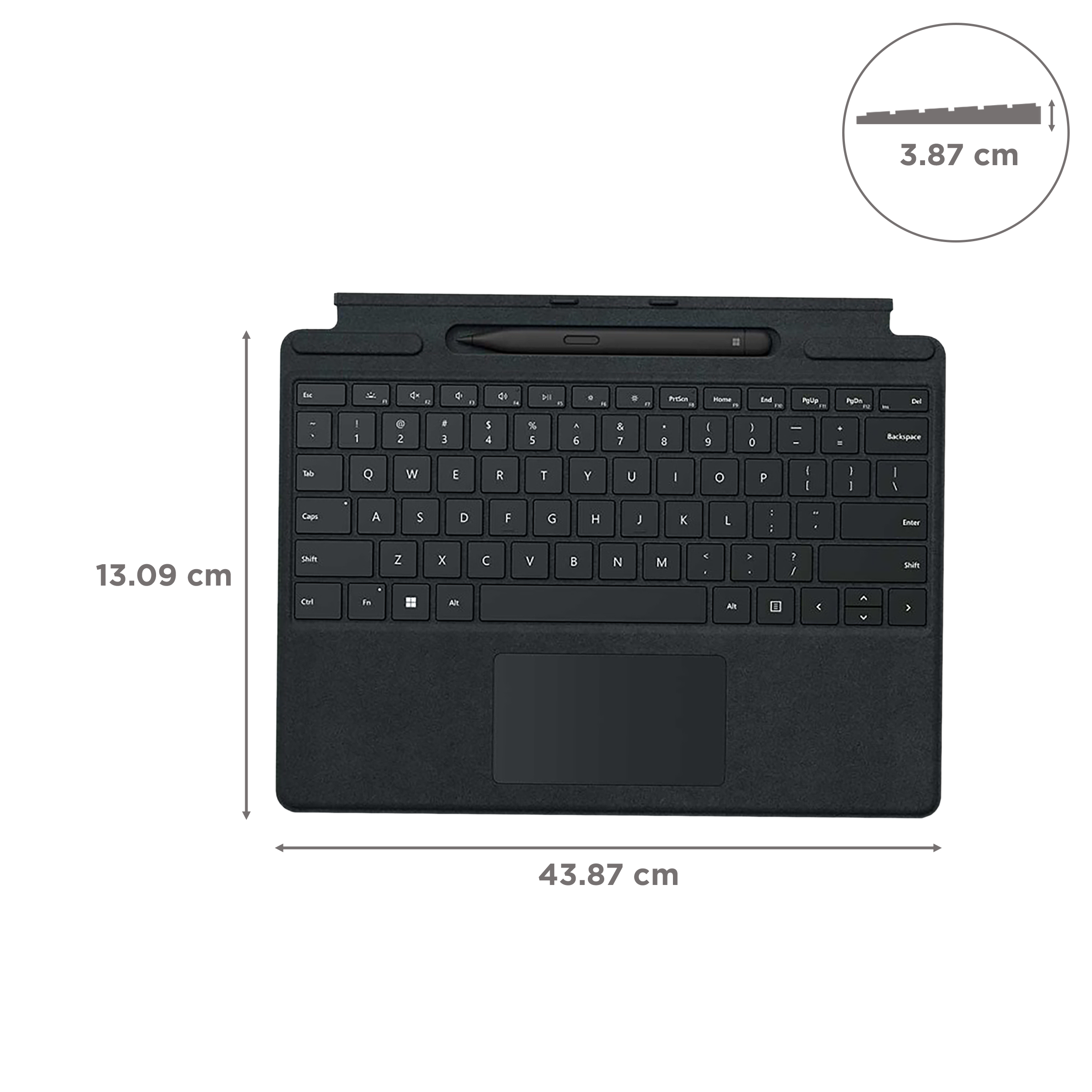 Microsoft Surface Pro Signature Wireless Keyboard with Touchpad (with Slim Pen, Black) Microsoft Surface Pro Signature Wireless Keyboard with Touchpad (with Slim Pen, Black)_3