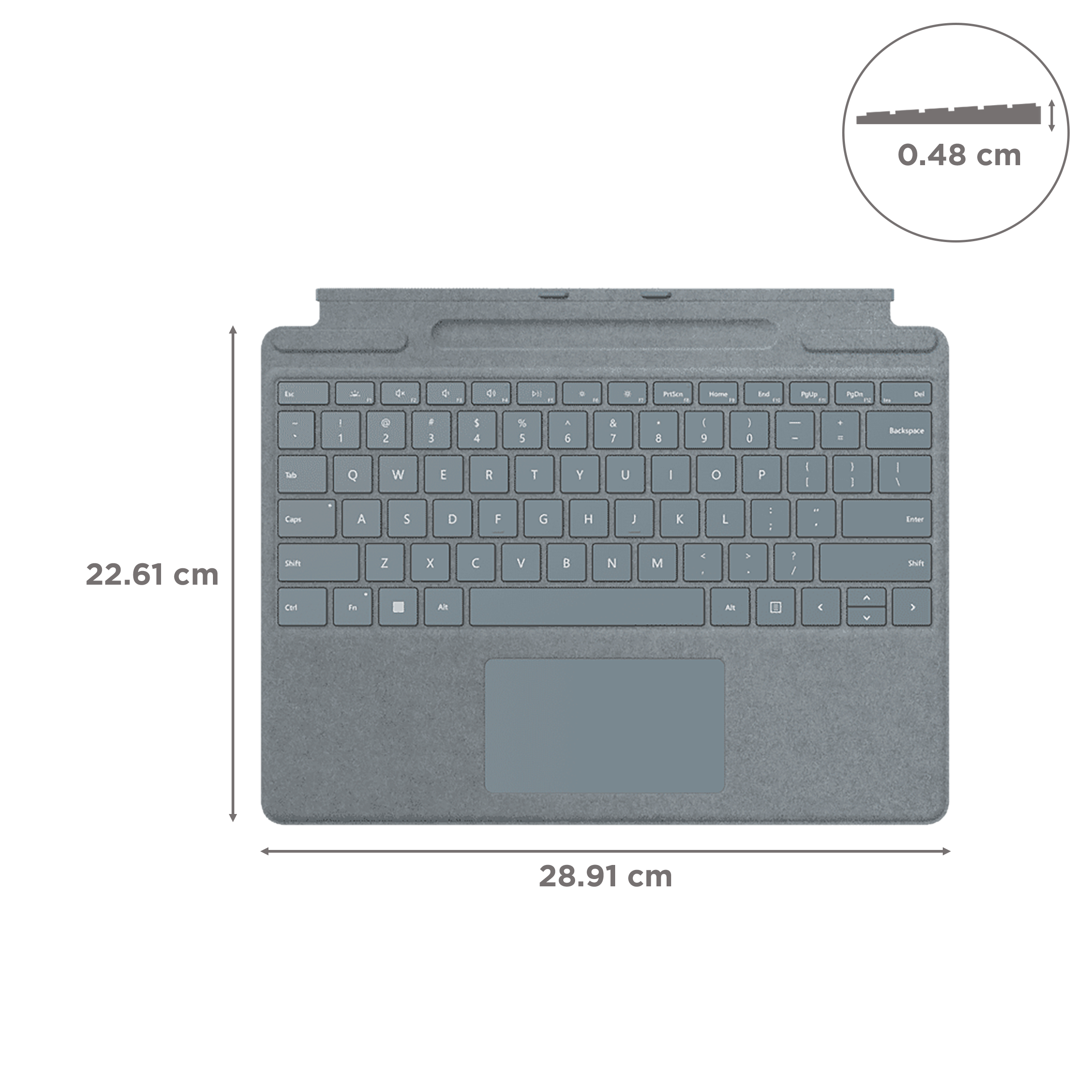 Microsoft Surface Pro Signature Wireless Keyboard with Touchpad (with Slim Pen, Ice Blue) Microsoft Surface Pro Signature Wireless Keyboard with Touchpad (with Slim Pen, Ice Blue)_3