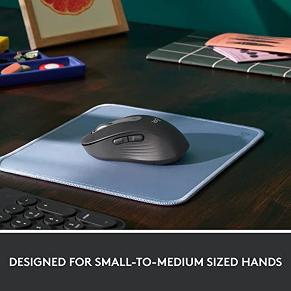logitech Signature M650 Bluetooth Wireless Optical Performance Mouse (4000 DPI Adjustable, Multi Device Connectivity, Graphite)_11