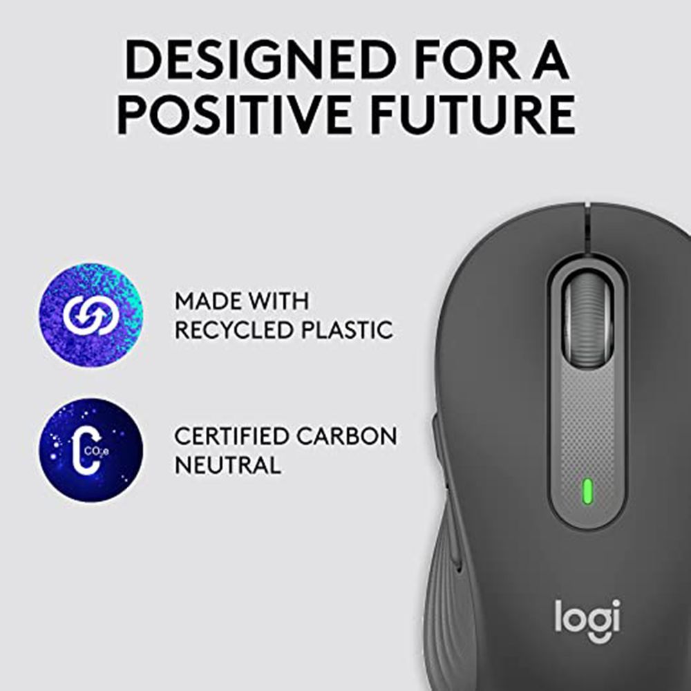 logitech Signature M650 Bluetooth Wireless Optical Performance Mouse (4000 DPI Adjustable, Multi Device Connectivity, Graphite)_12