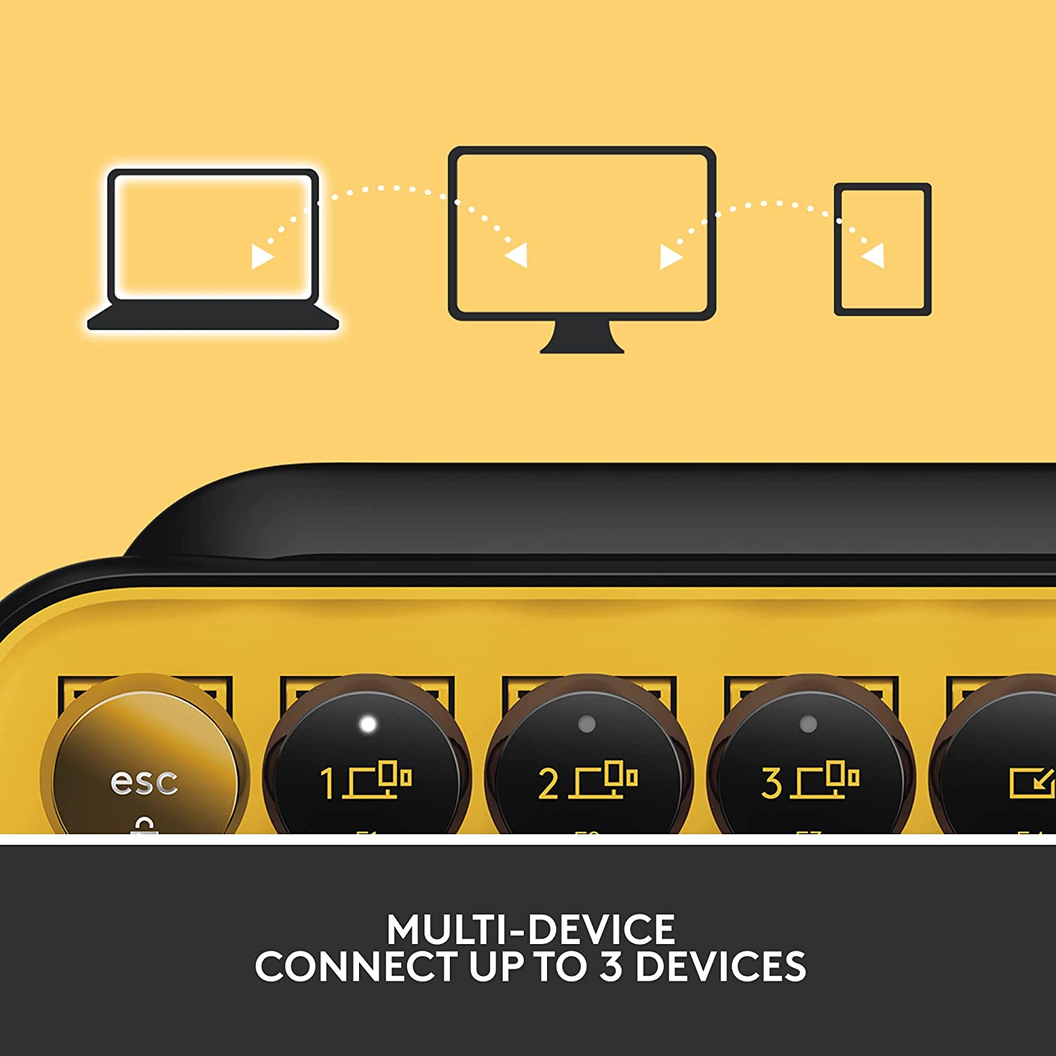 logitech POP Keys Bluetooth 5.1 Wireless Keyboard with Multi Device Connectivity (50 Million Keystrokes, Blast)_15