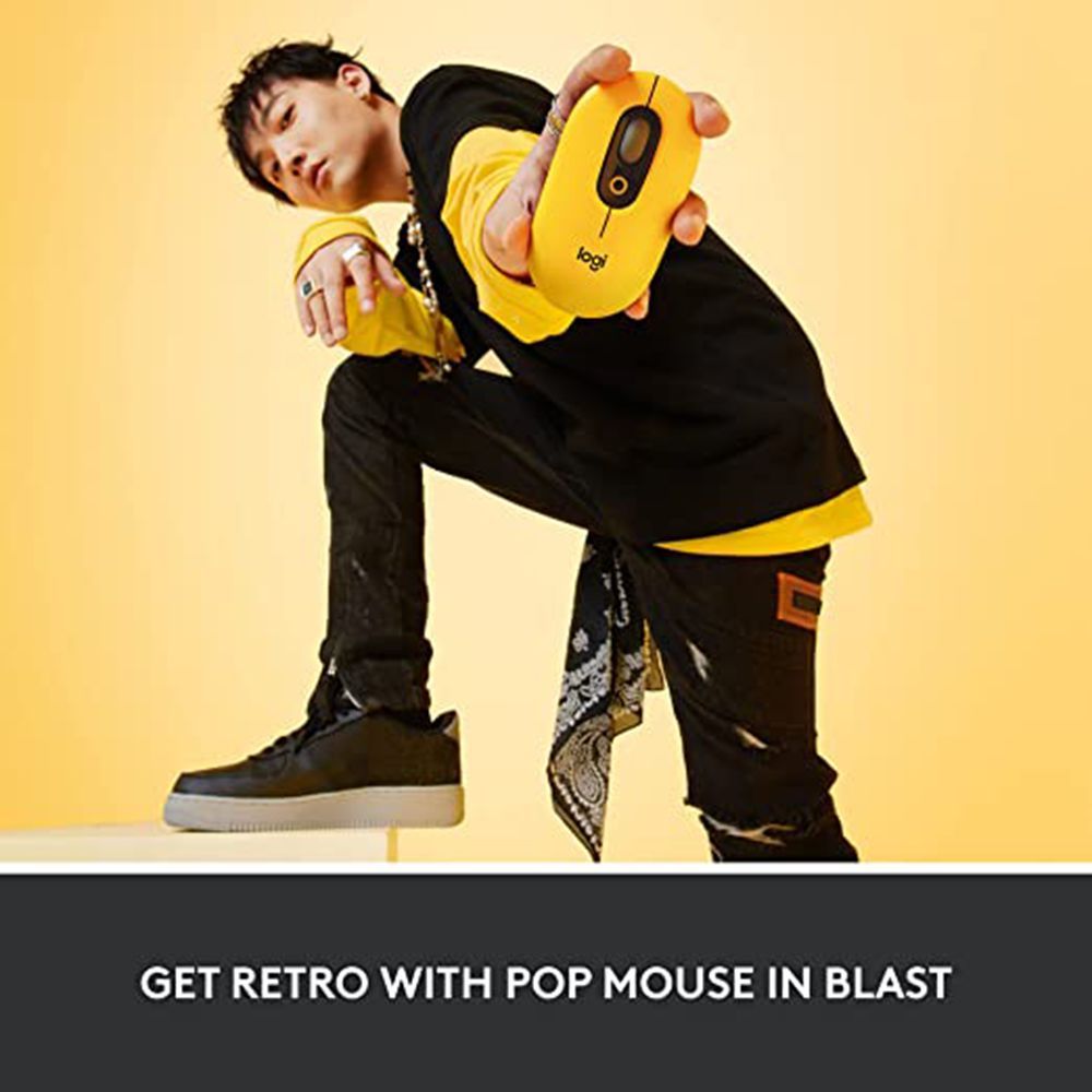 logitech POP Wireless Optical Performance Mouse with Silent Click Buttons (4000 DPI Adjustable, Multi Device Connectivity, Blast)_9