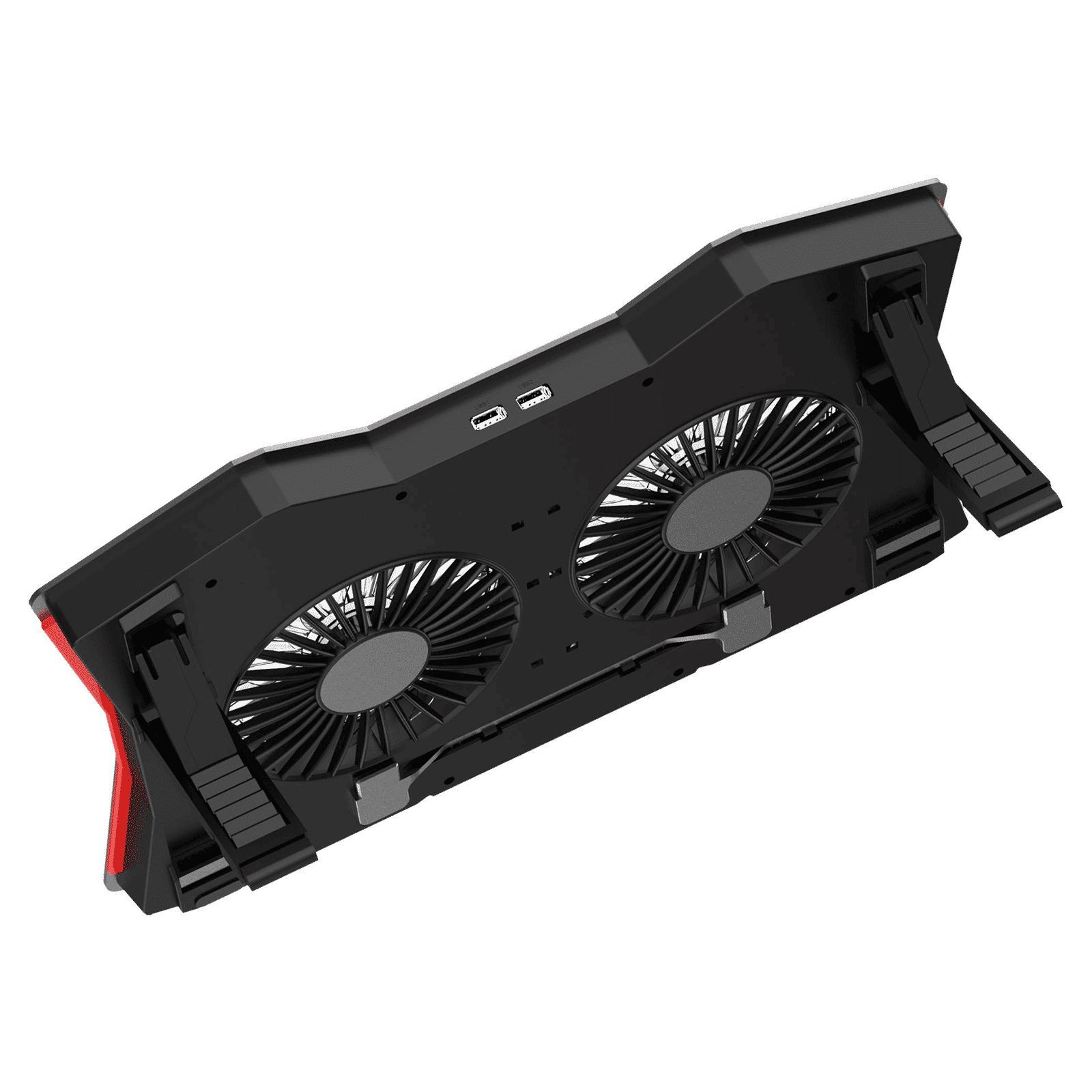 Croma DCX-AA4 Cooling Pad for Laptops upto 18 Inch (RGB LED, Black)_4