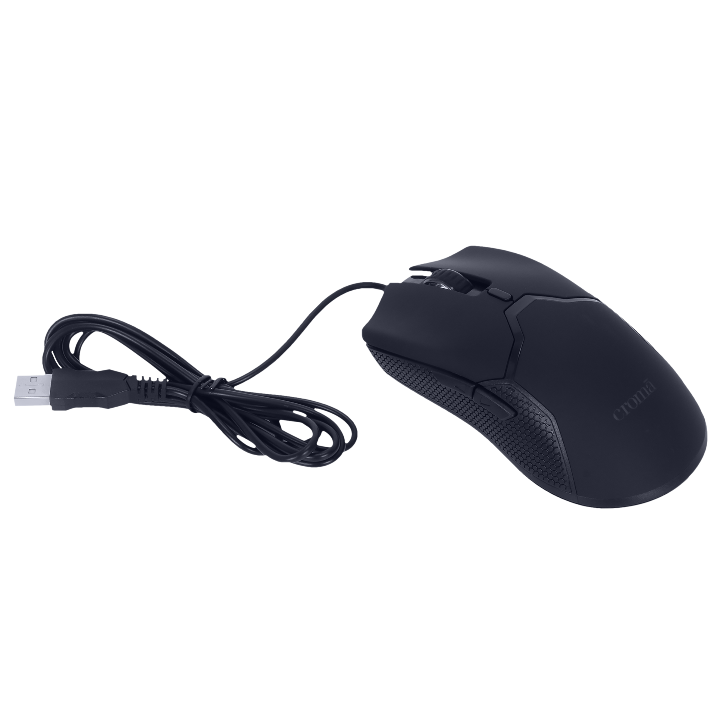 Croma Wired Optical Gaming Mouse (3200 DPI Adjustable, Ergonomic Design, Black) Croma Wired Optical Gaming Mouse (3200 DPI Adjustable, Ergonomic Design, Black)_4