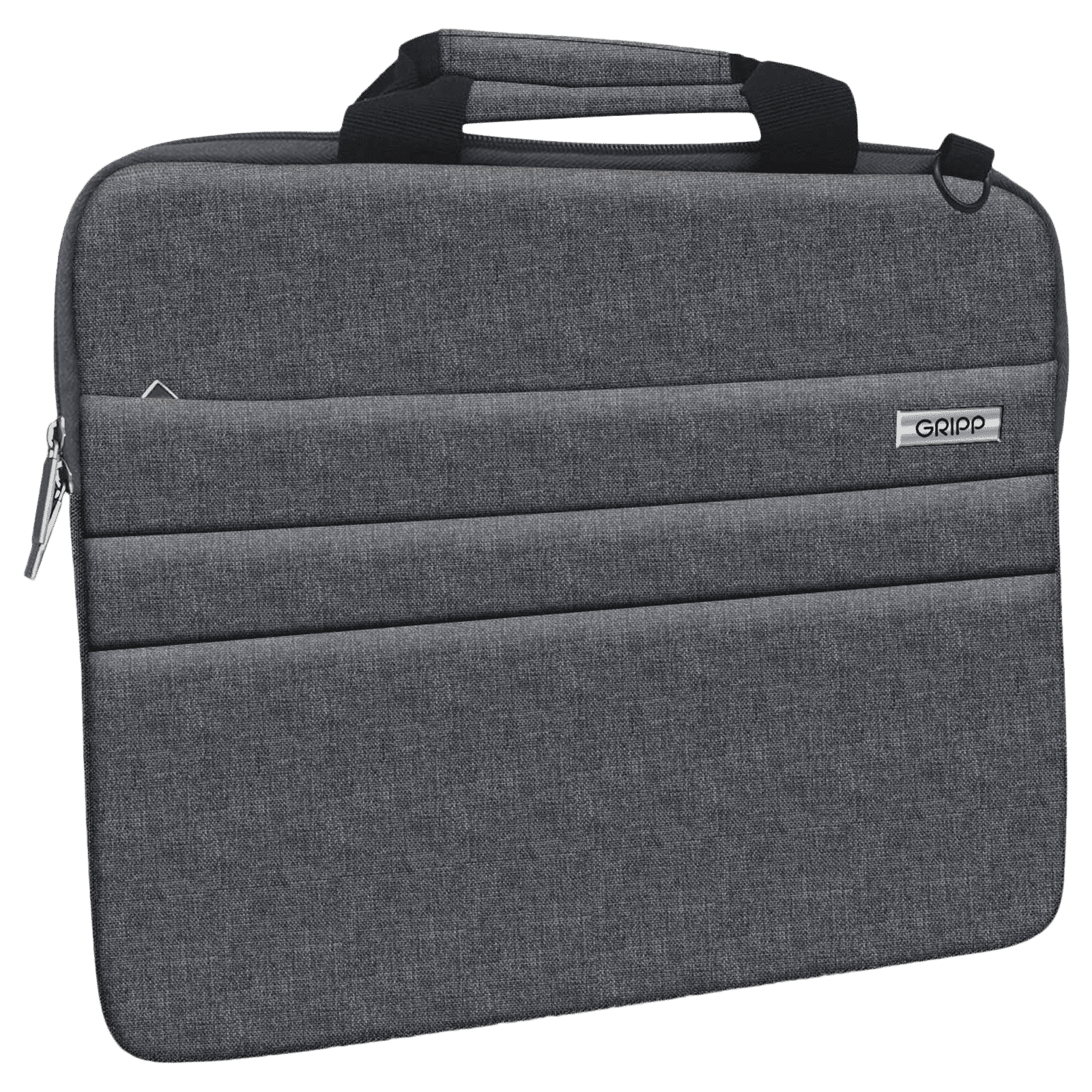 GRIPP Lecon Polyurethane Leather, Velvet Laptop Sleeve for 13.3 & 14 Inch Laptop (Water Repellent, Grey)_10