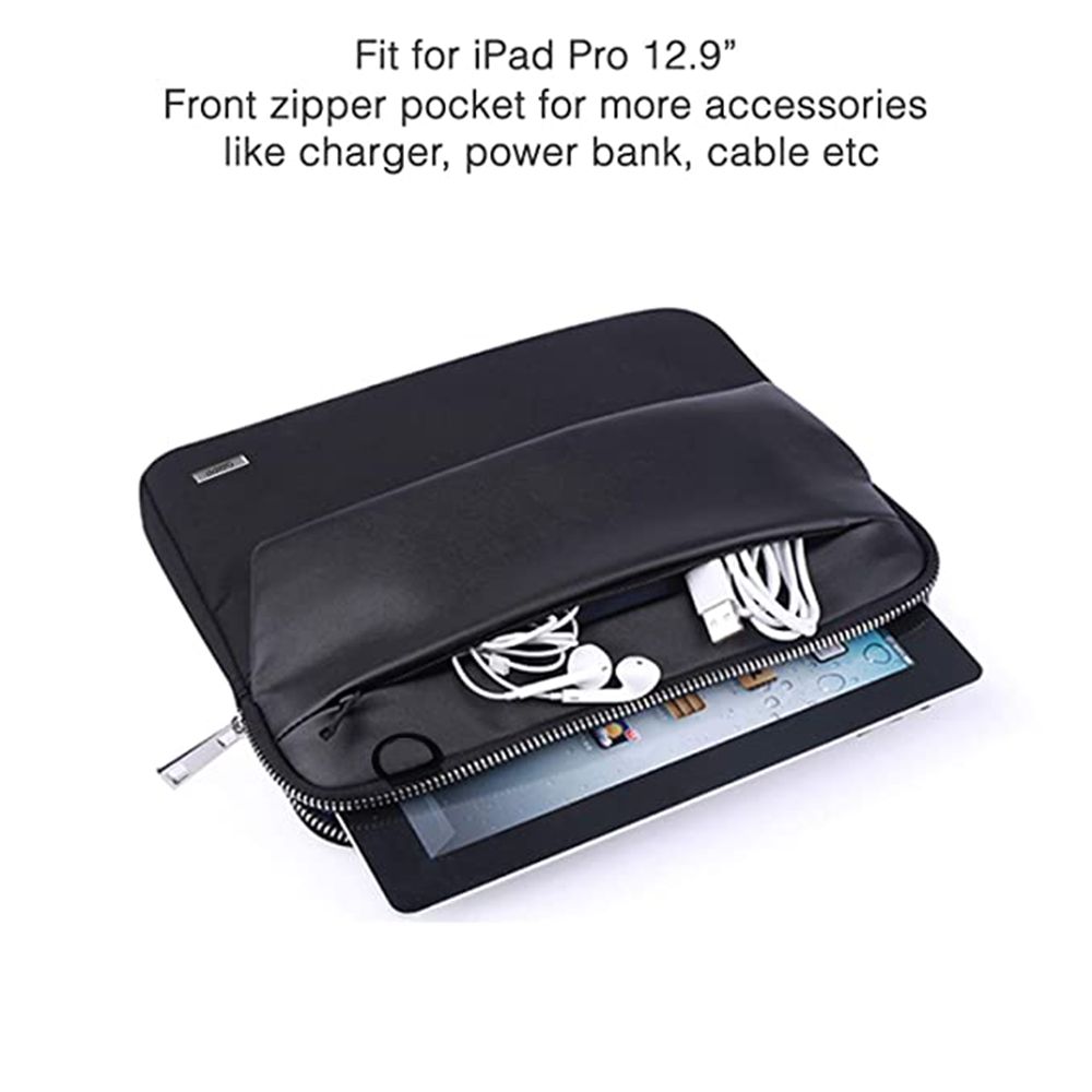 GRIPP Hugo Polyurethane, Nylon, Velvet Laptop Sling Bag for 13.3 & 14 Inch Laptop (Water Repellent, Black)_6