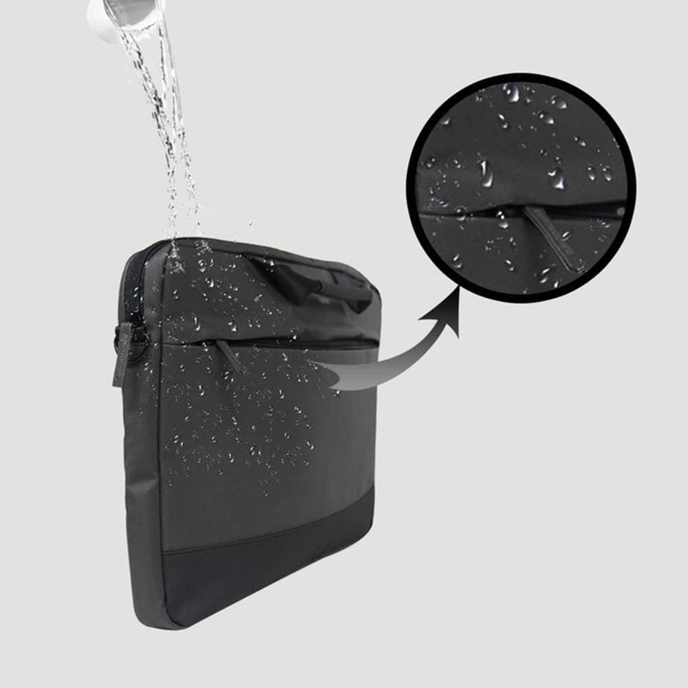 GRIPP Rigon Polyester Laptop Sleeve for 15.6 & 16 Inch Laptop (Water Repellent, Black)_5