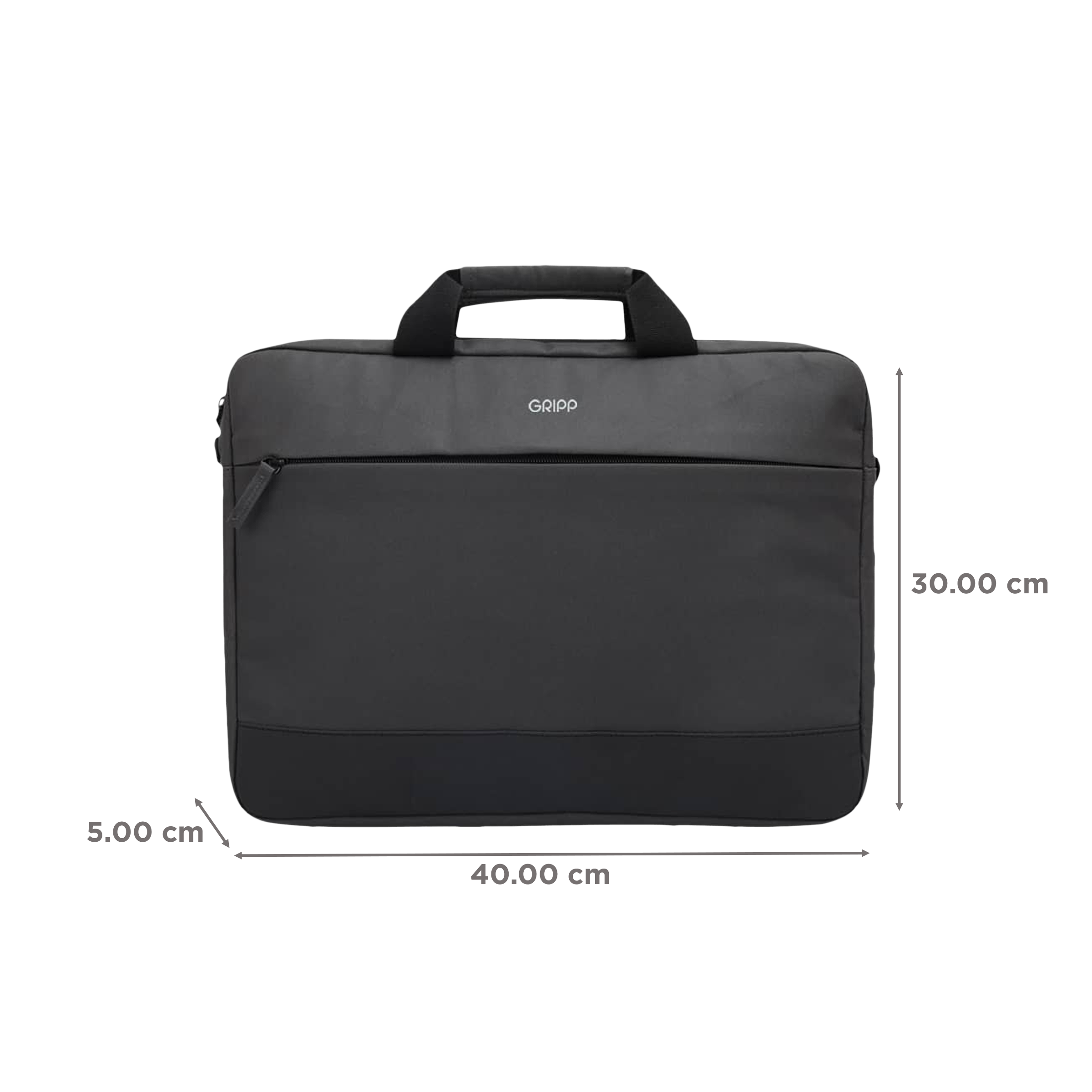 GRIPP Rigon Polyester Laptop Sleeve for 15.6 & 16 Inch Laptop (Water Repellent, Black)_2