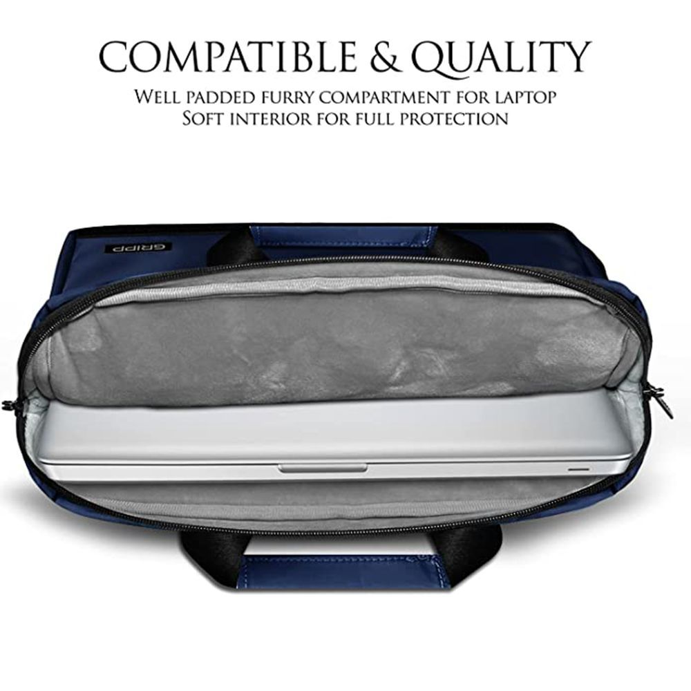 GRIPP Bolt Nylon Laptop Sling Bag for 13.3 & 14 Inch Laptop (Water Repellent, Cyan)_7