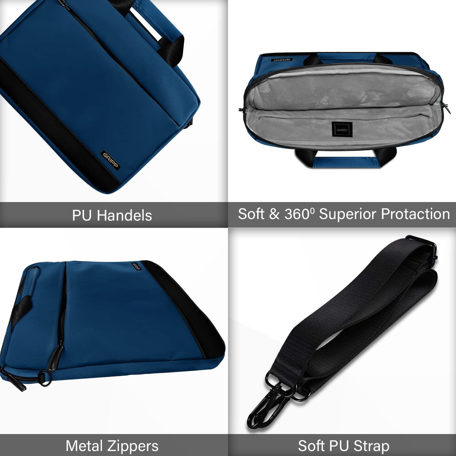 GRIPP Bolt Nylon Laptop Sling Bag for 13.3 & 14 Inch Laptop (Water Repellent, Green) GRIPP Bolt Nylon Laptop Sling Bag for 13.3 & 14 Inch Laptop (Water Repellent, Green)_6