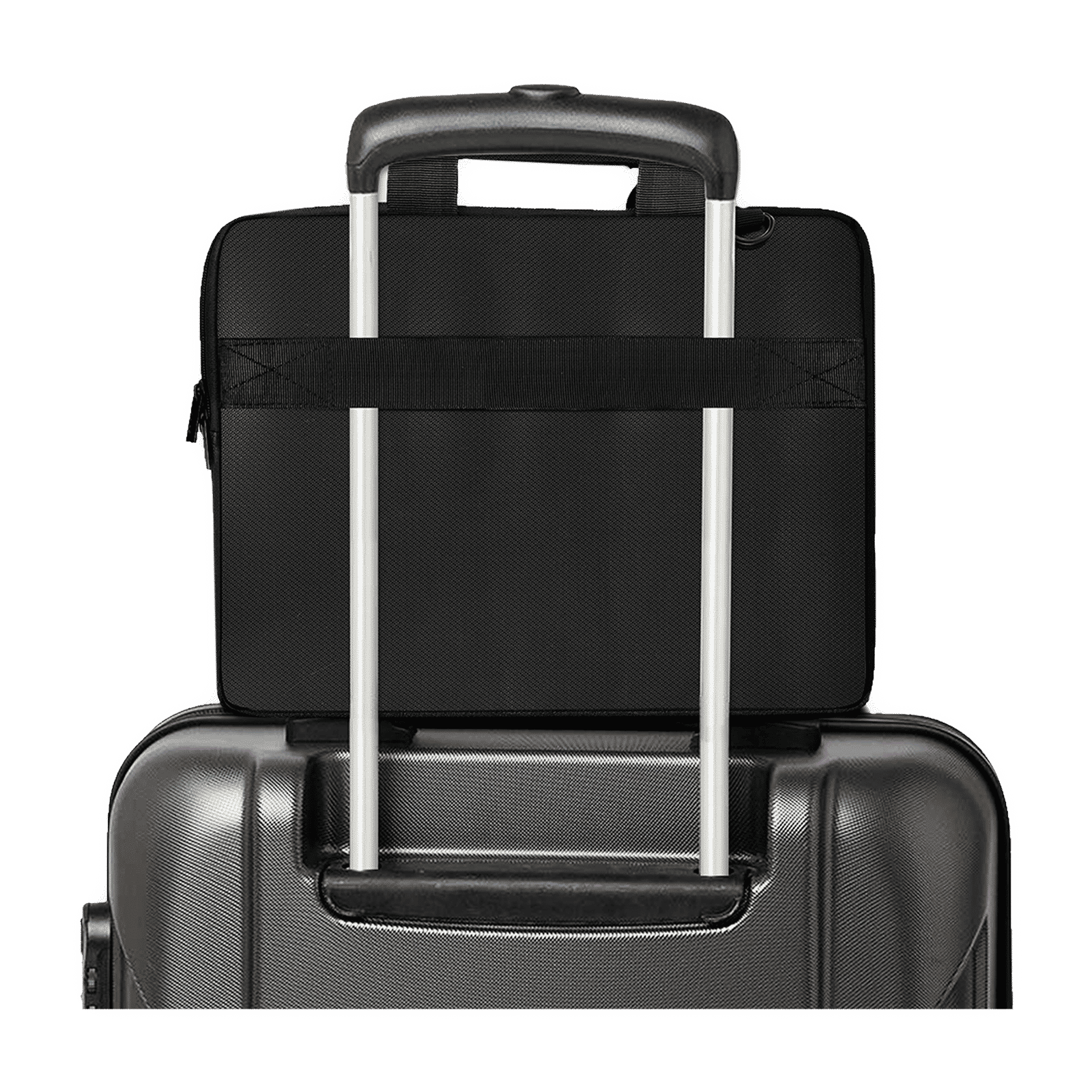 GRIPP Croc Compact Nylon Laptop Sling Bag for 13.3 & 14 Inch Laptop (Water Repellent, Black)_7