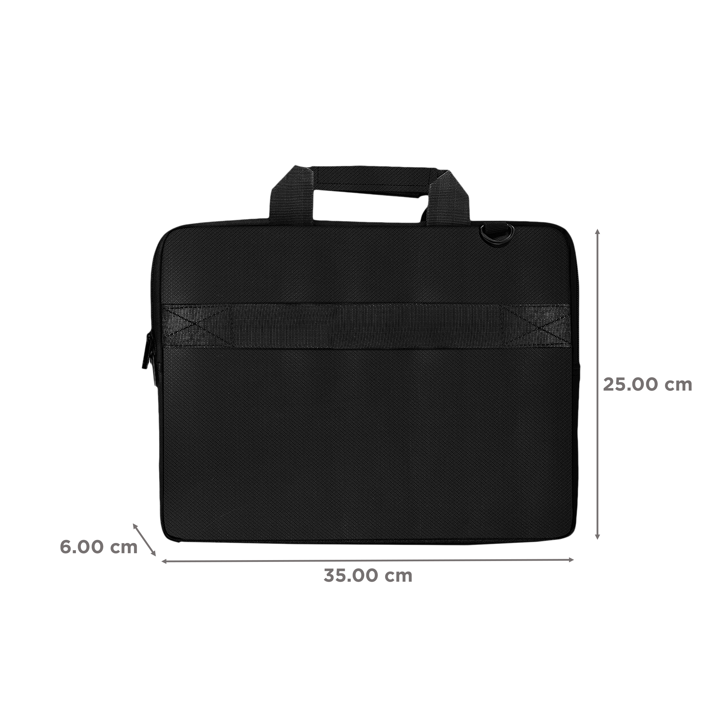 GRIPP Croc Compact Nylon Laptop Sling Bag for 13.3 & 14 Inch Laptop (Water Repellent, Black)_2