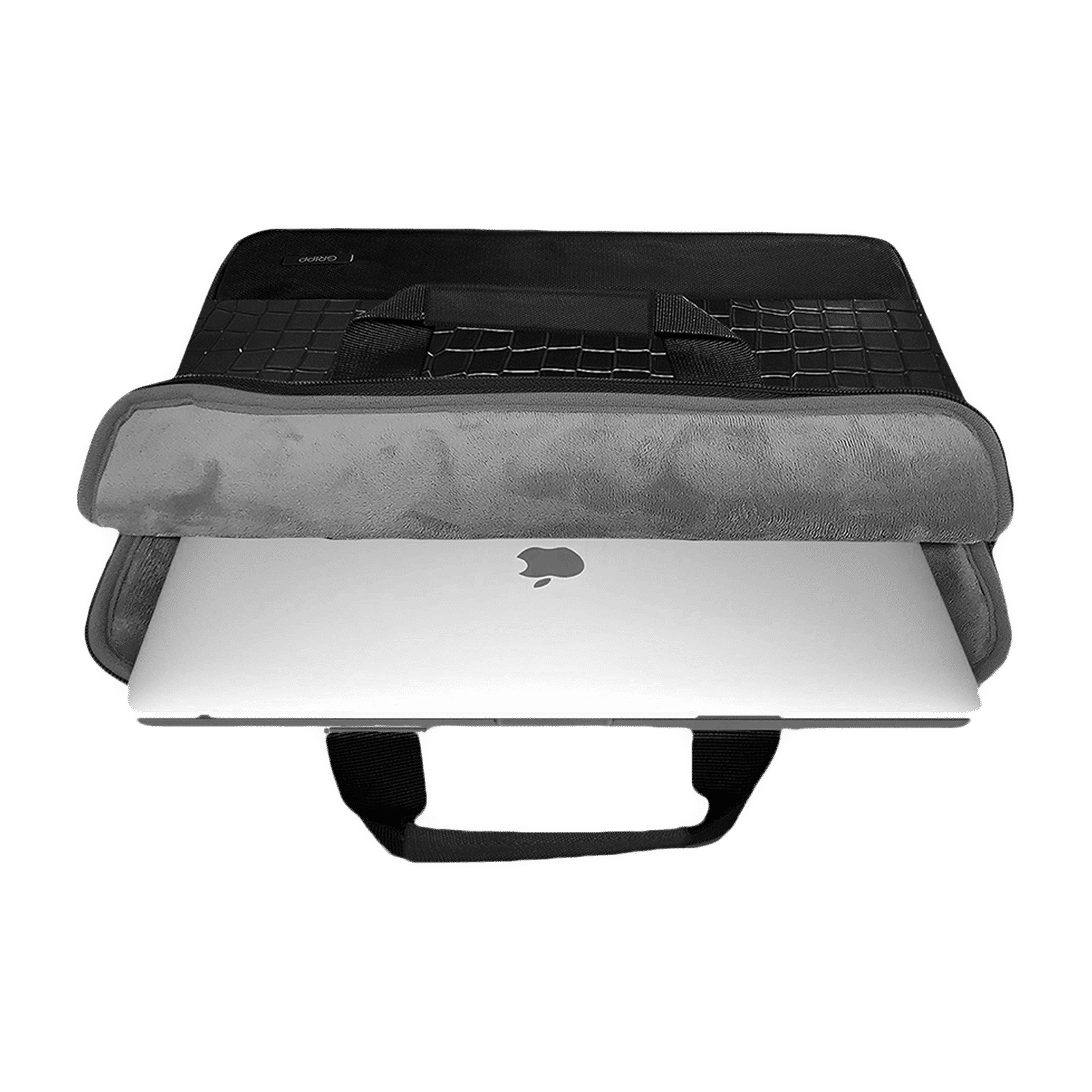 GRIPP Croc Compact Nylon Laptop Sling Bag for 13.3 & 14 Inch Laptop (Water Repellent, Black)_4