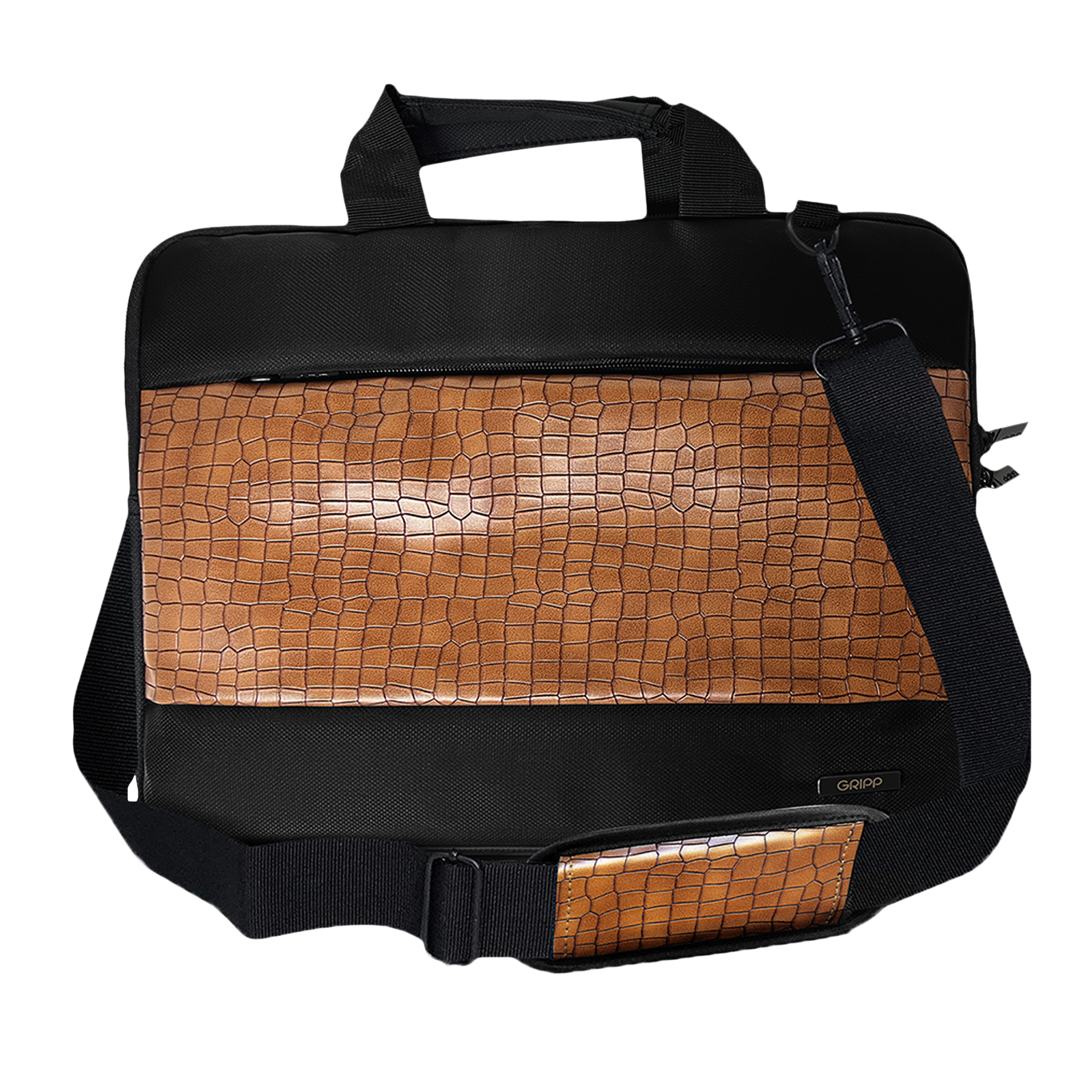 GRIPP Croc Compact Nylon Laptop Sling Bag for 13.3 & 14 Inch Laptop (Water Repellent, Camel) GRIPP Croc Compact Nylon Laptop Sling Bag for 13.3 & 14 Inch Laptop (Water Repellent, Camel)_5