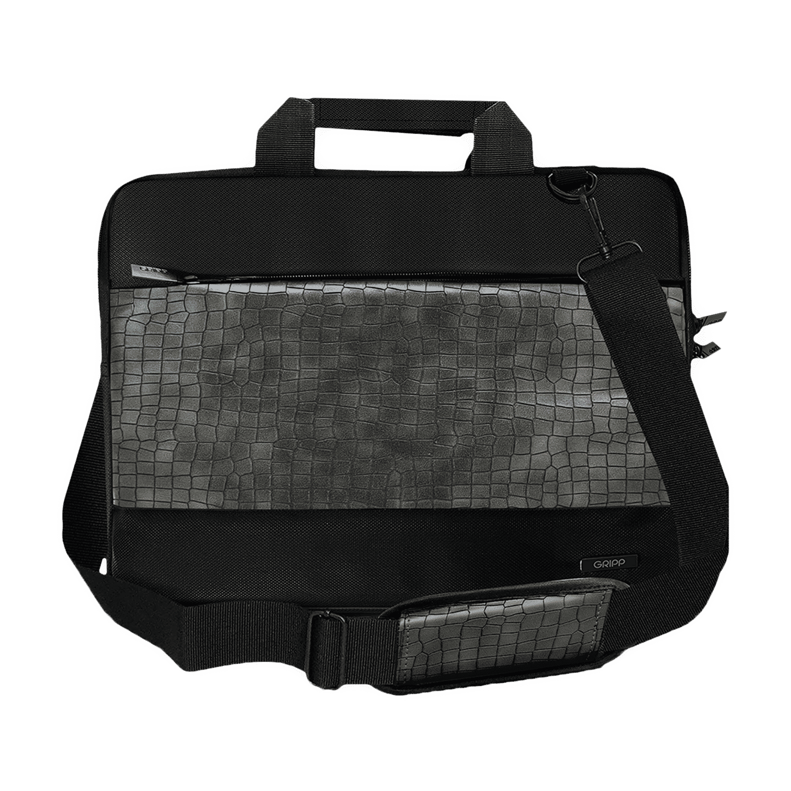 GRIPP Croc Compact Nylon Laptop Sling Bag for 13.3 & 14 Inch Laptop (Water Repellent, Green)_1