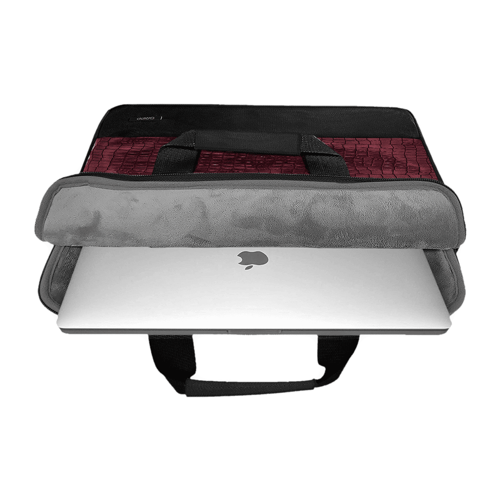 GRIPP Croc Compact Nylon Laptop Sling Bag for 13.3 & 14 Inch Laptop (Water Repellent, Burgundy)_4