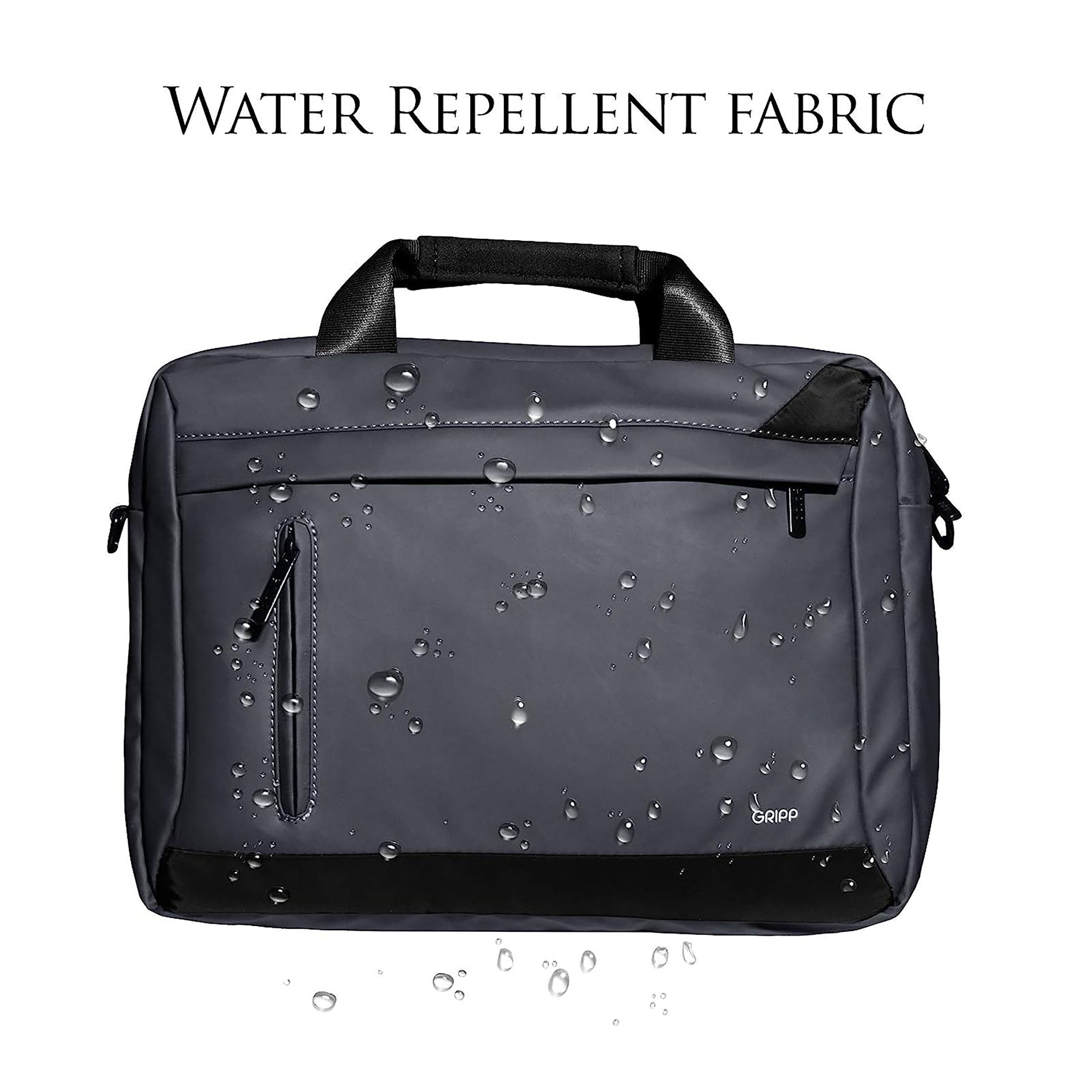 GRIPP Ribana Nylon Laptop Sling Bag for 13.3 & 14 Inch Laptop (3 Layers Protection, Grey)_10