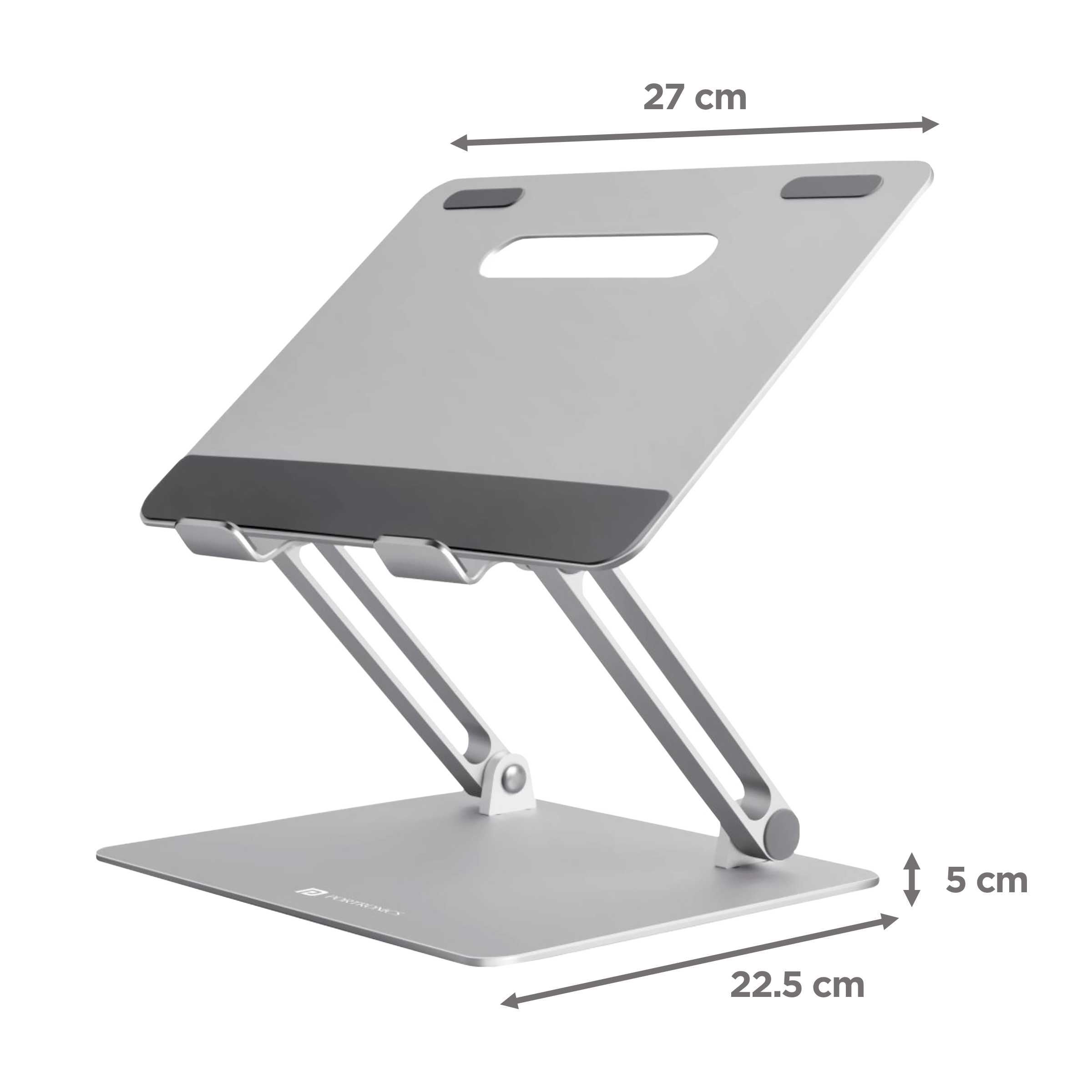 PORTRONICS My Buddy K3 Laptop Stand For Laptop & Tablet (Overheat Protection, POR 1417, Silver)_2