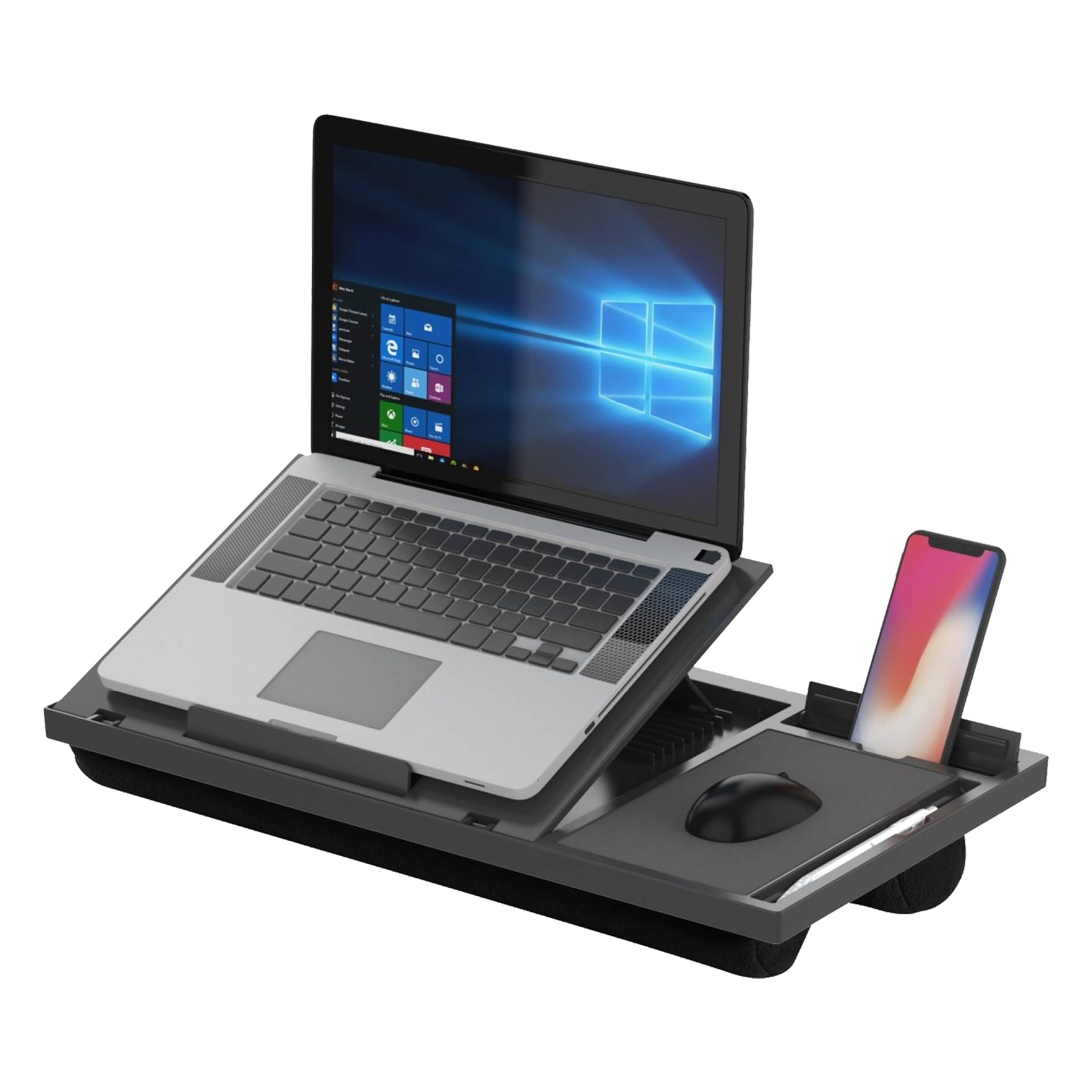 PORTRONICS My Buddy G Laptop Stand For Laptop & Mobile (Anti-Skid Design, POR 1365, Black)_1