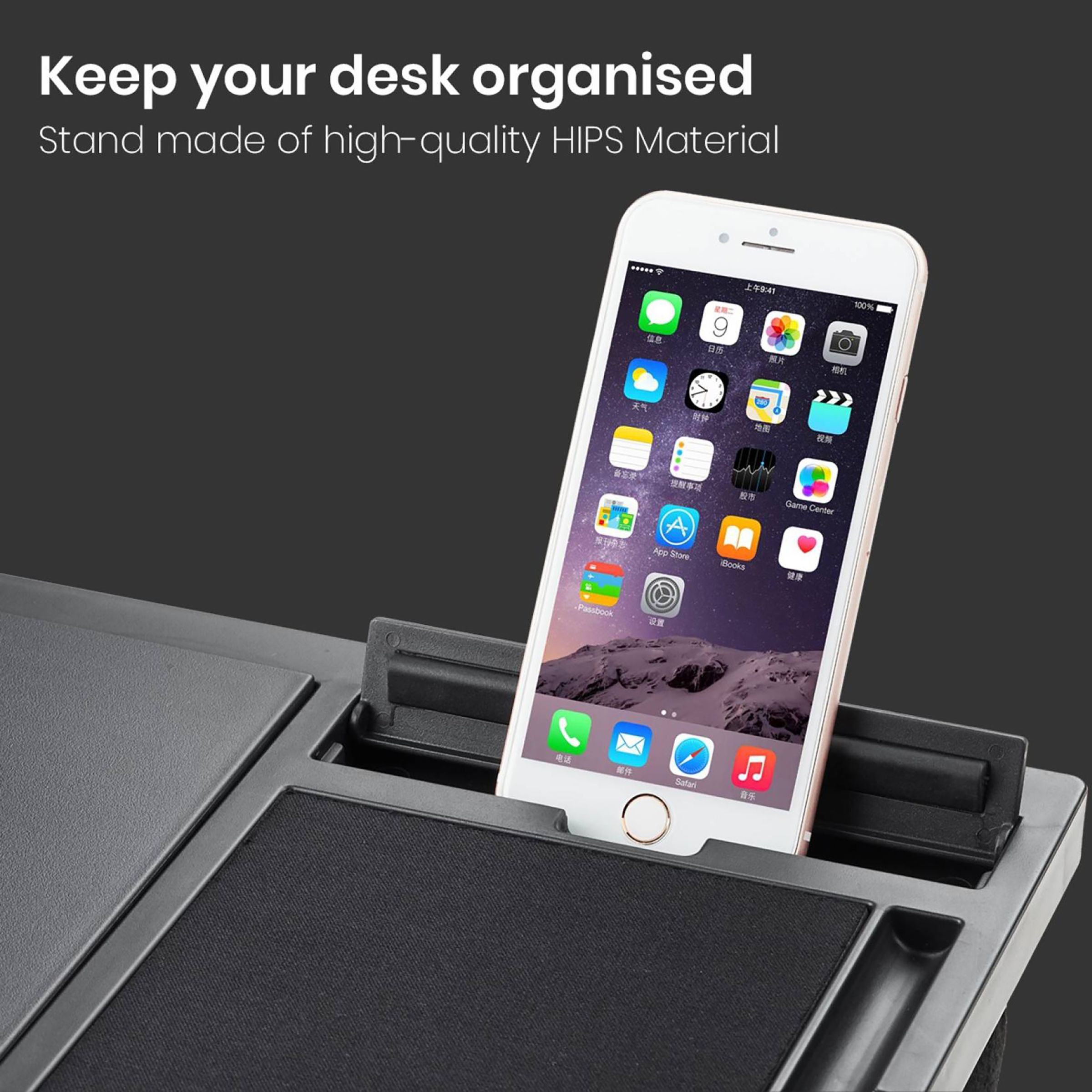 PORTRONICS My Buddy G Laptop Stand For Laptop & Mobile (Anti-Skid Design, POR 1365, Black)_7