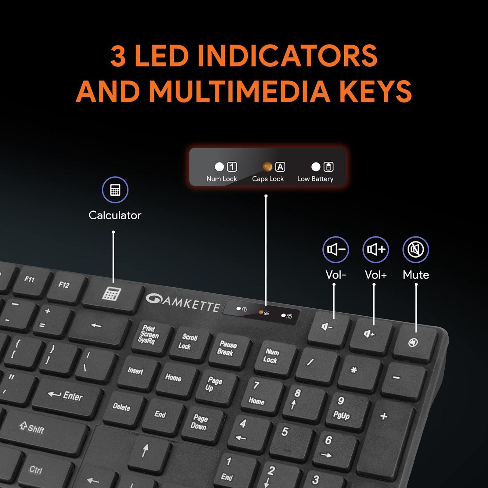 AMKETTE Primus V2 Wireless Keyboard & Mouse Combo (1600 DPI Adjustable, Advanced Wireless Protocol, Black) AMKETTE Primus V2 Wireless Keyboard & Mouse Combo (1600 DPI Adjustable, Advanced Wireless Protocol, Black)_4