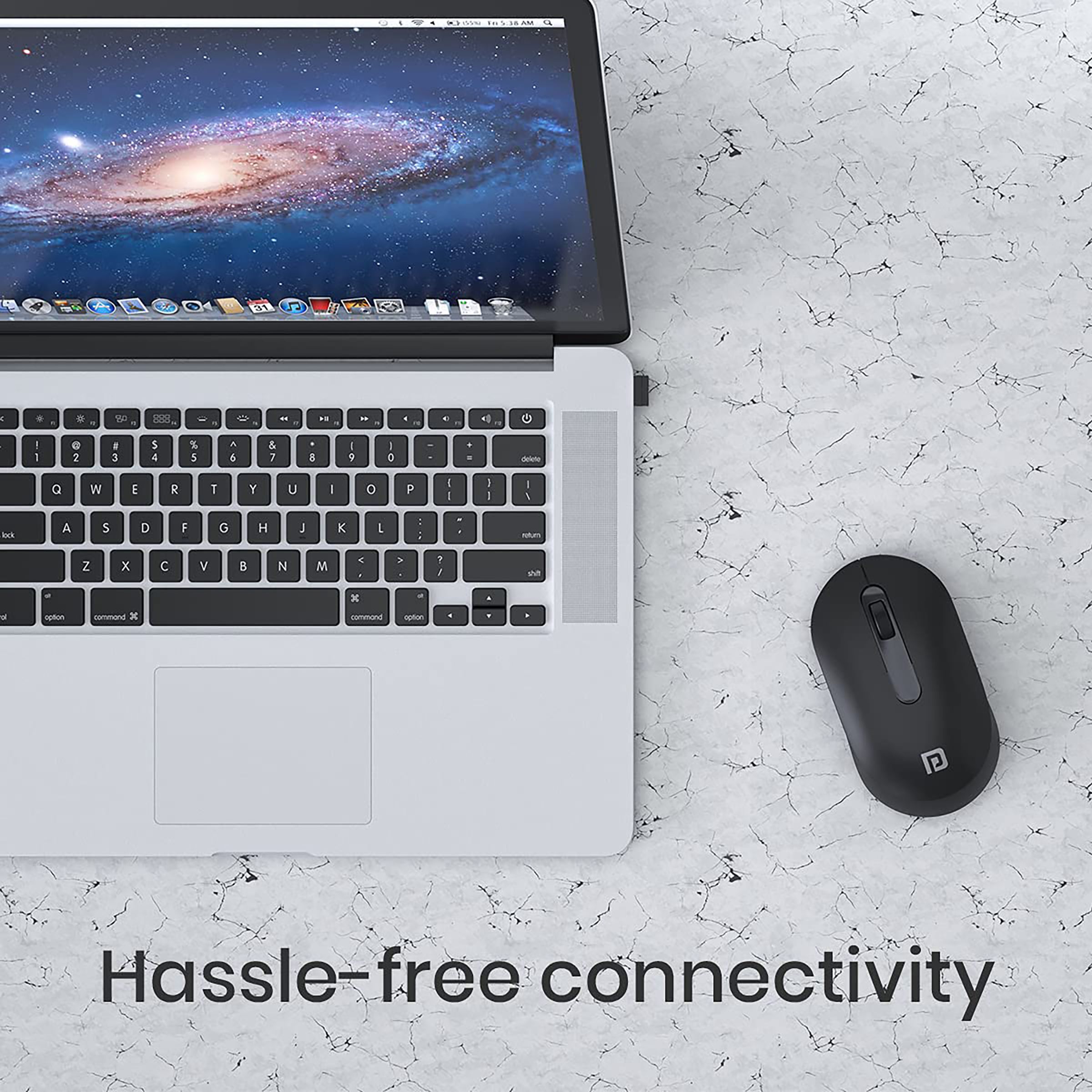 PORTRONICS Toad 13 Wireless Optical Mouse (1200 DPI, Contoured Design, Black) PORTRONICS Toad 13 Wireless Optical Mouse (1200 DPI, Contoured Design, Black)_4