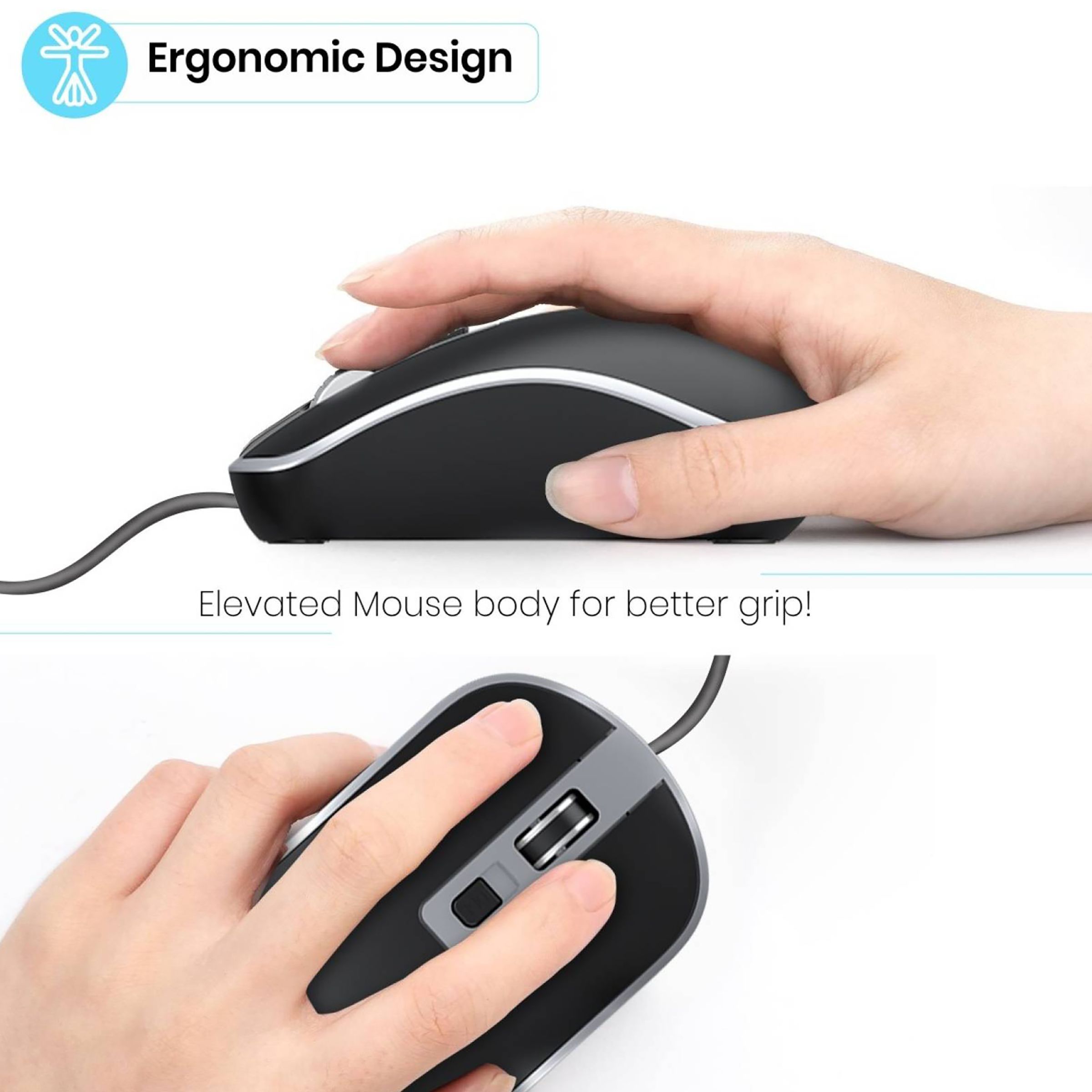 Portronics Toad 21 Wired USB Optical Mouse (Compatible With Any Operating System, POR 1479, Black) Portronics Toad 21 Wired USB Optical Mouse (Compatible With Any Operating System, POR 1479, Black)_8