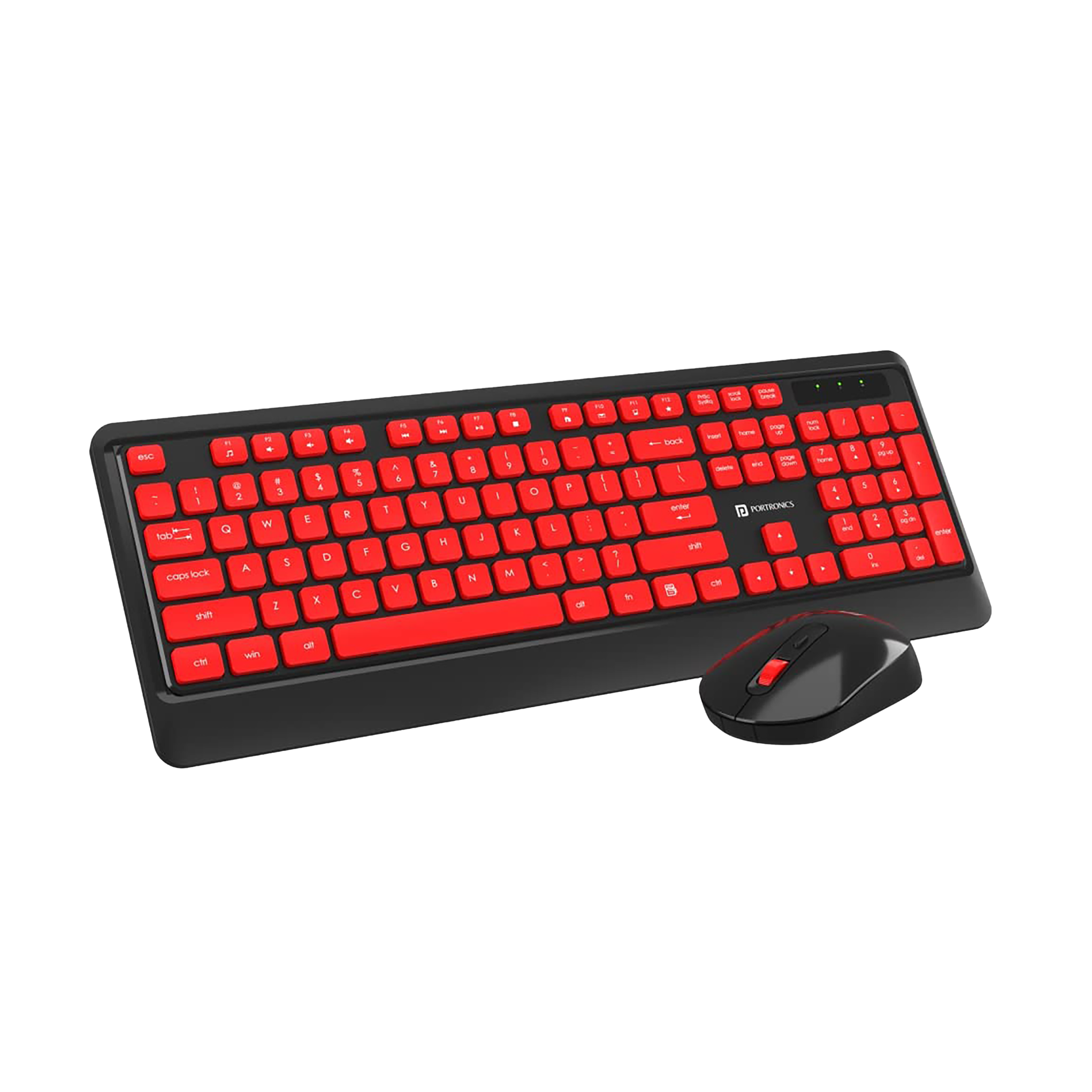 PORTRONICS Key 5 Wireless Keyboard & Mouse Combo (Silent Key Function, Black) PORTRONICS Key 5 Wireless Keyboard & Mouse Combo (Silent Key Function, Black)_1