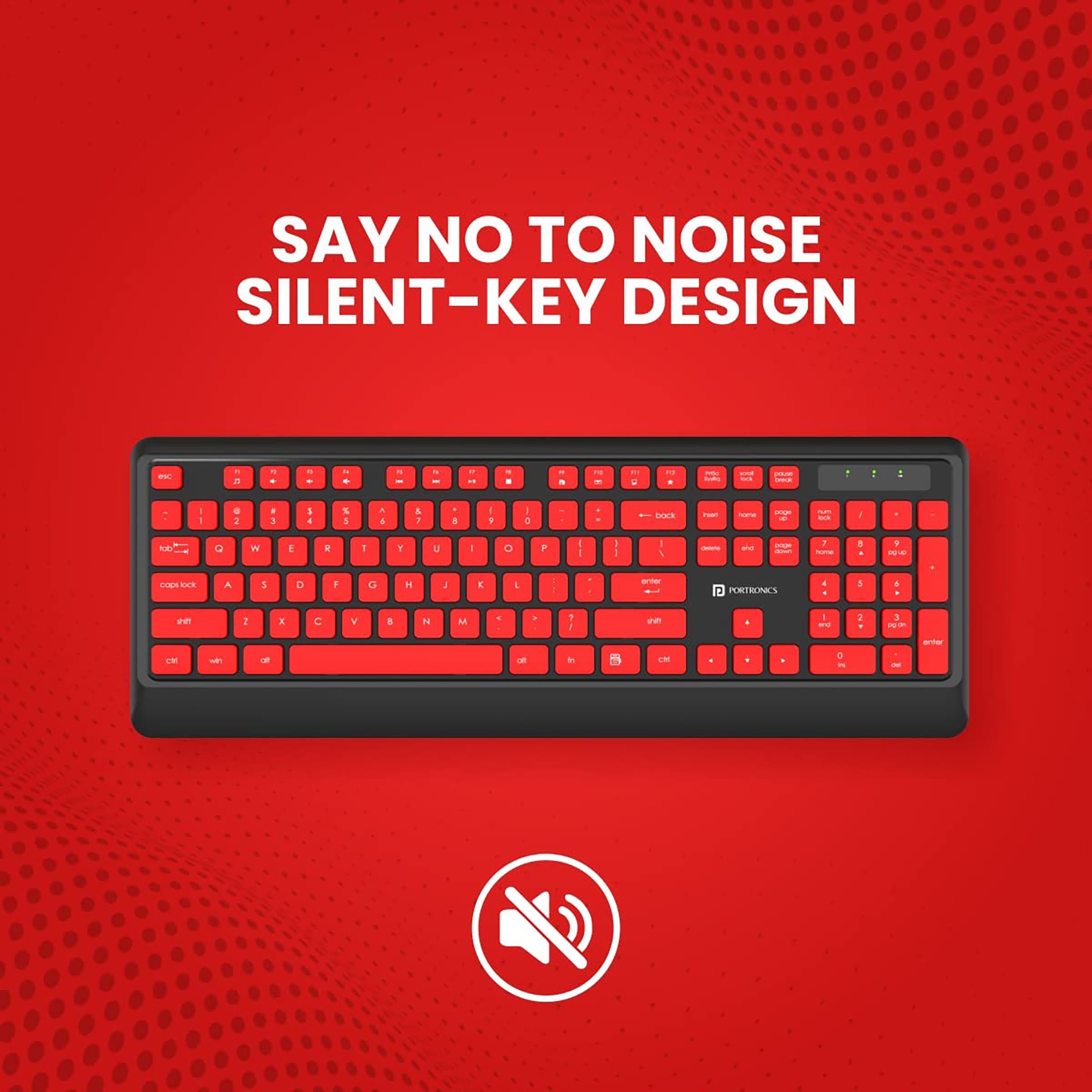 PORTRONICS Key 5 Wireless Keyboard & Mouse Combo (Silent Key Function, Black) PORTRONICS Key 5 Wireless Keyboard & Mouse Combo (Silent Key Function, Black)_7