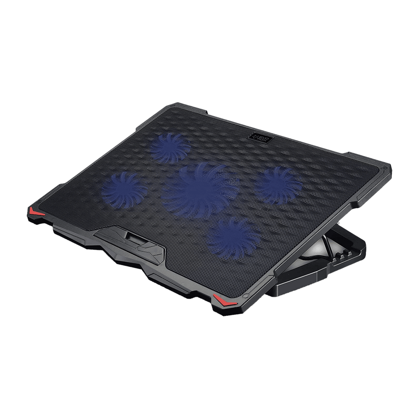 AMKETTE EvoFox Typhoon Stand with Cooling Fan for Laptops upto 17.3 inch (Silent Cooling System, 649BK, Black)_1